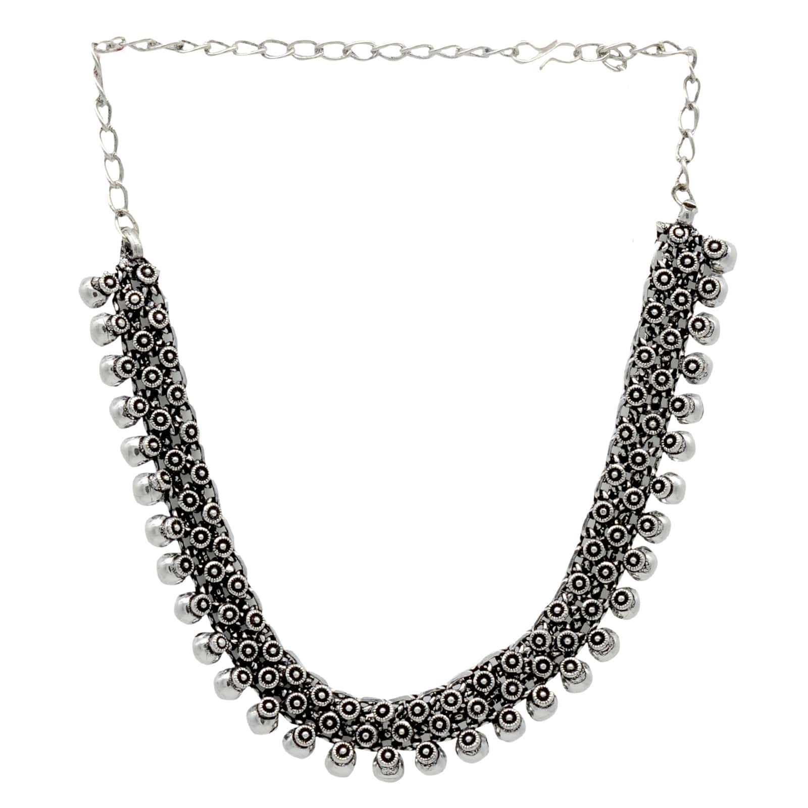 Arya Silver Oxidized Necklace - Image 5