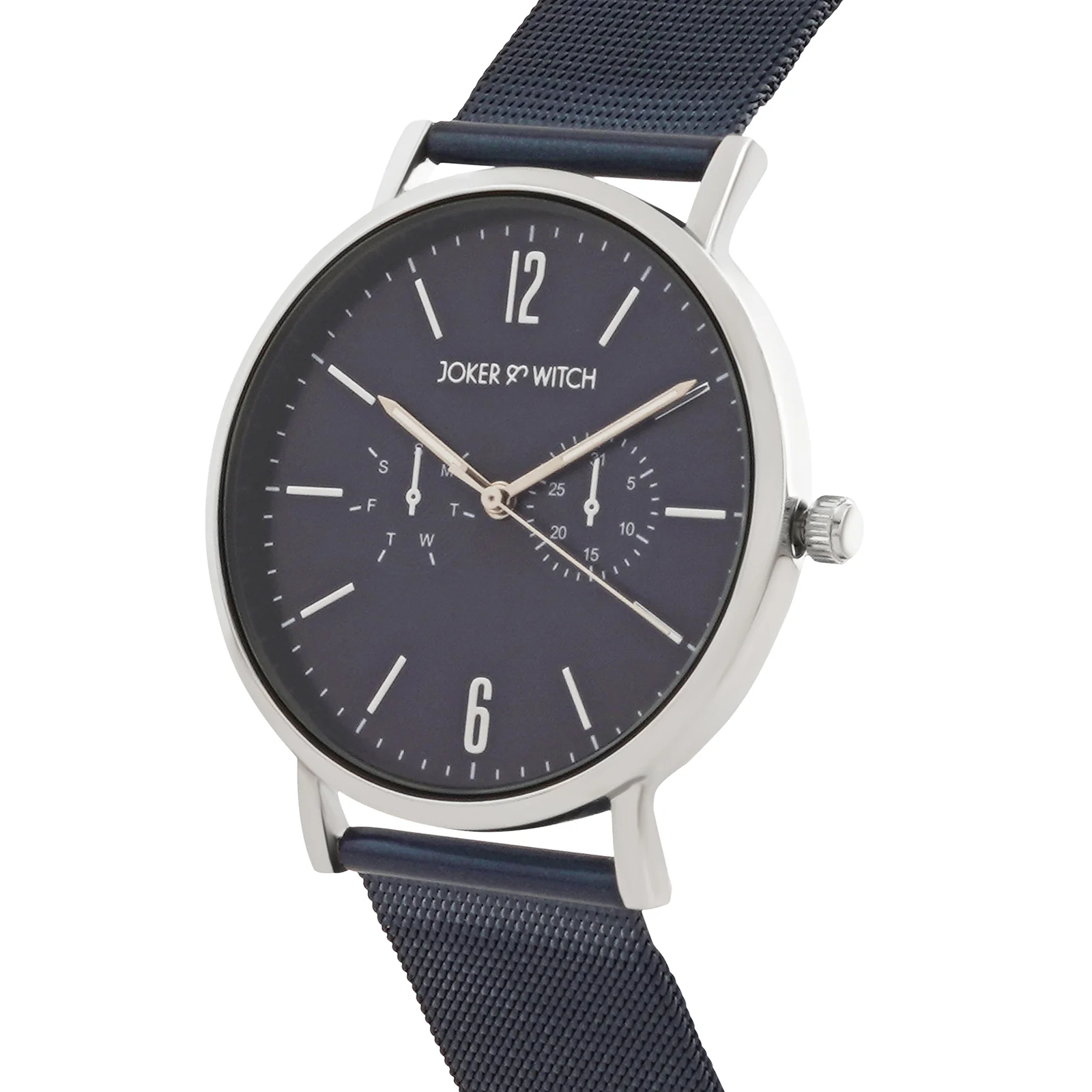 Agera Blue Large Dial Mesh Strap Men's Watch - Image 4