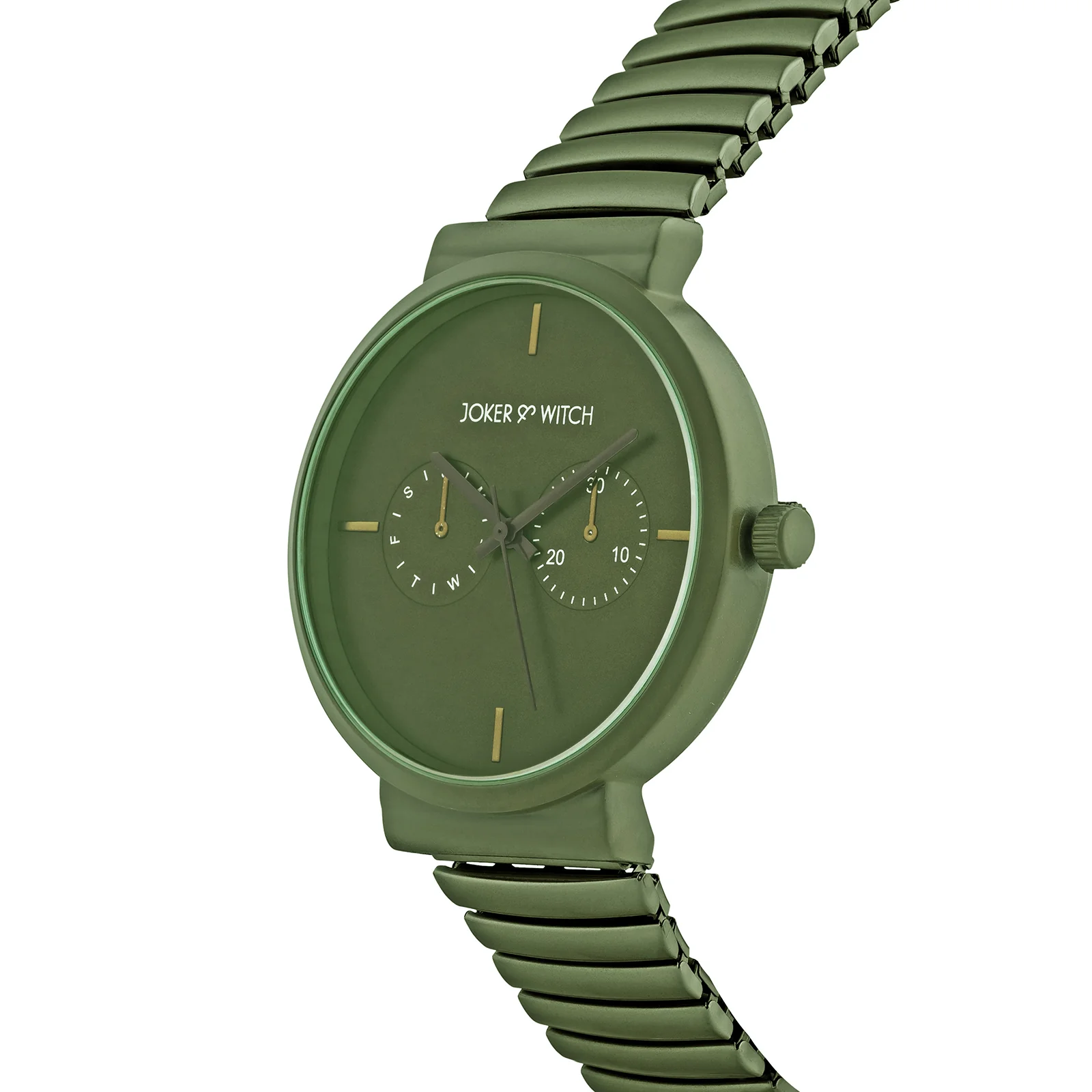 Airo Olive Large Dial Linked Chain Strap Unisex Watch - Image 4