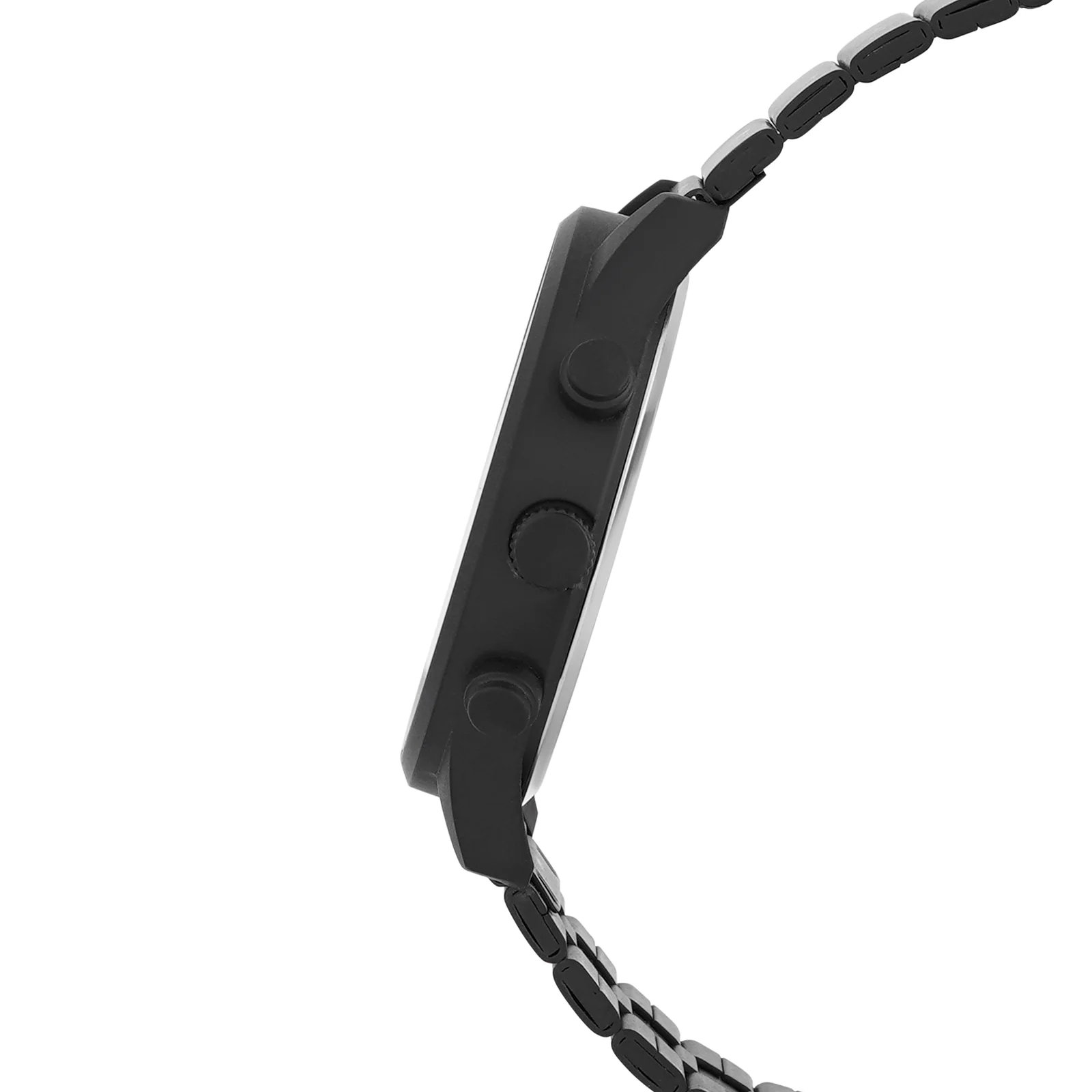 Ajax Black Large Dial Linked Chain Strap Men's Watch - Image 5