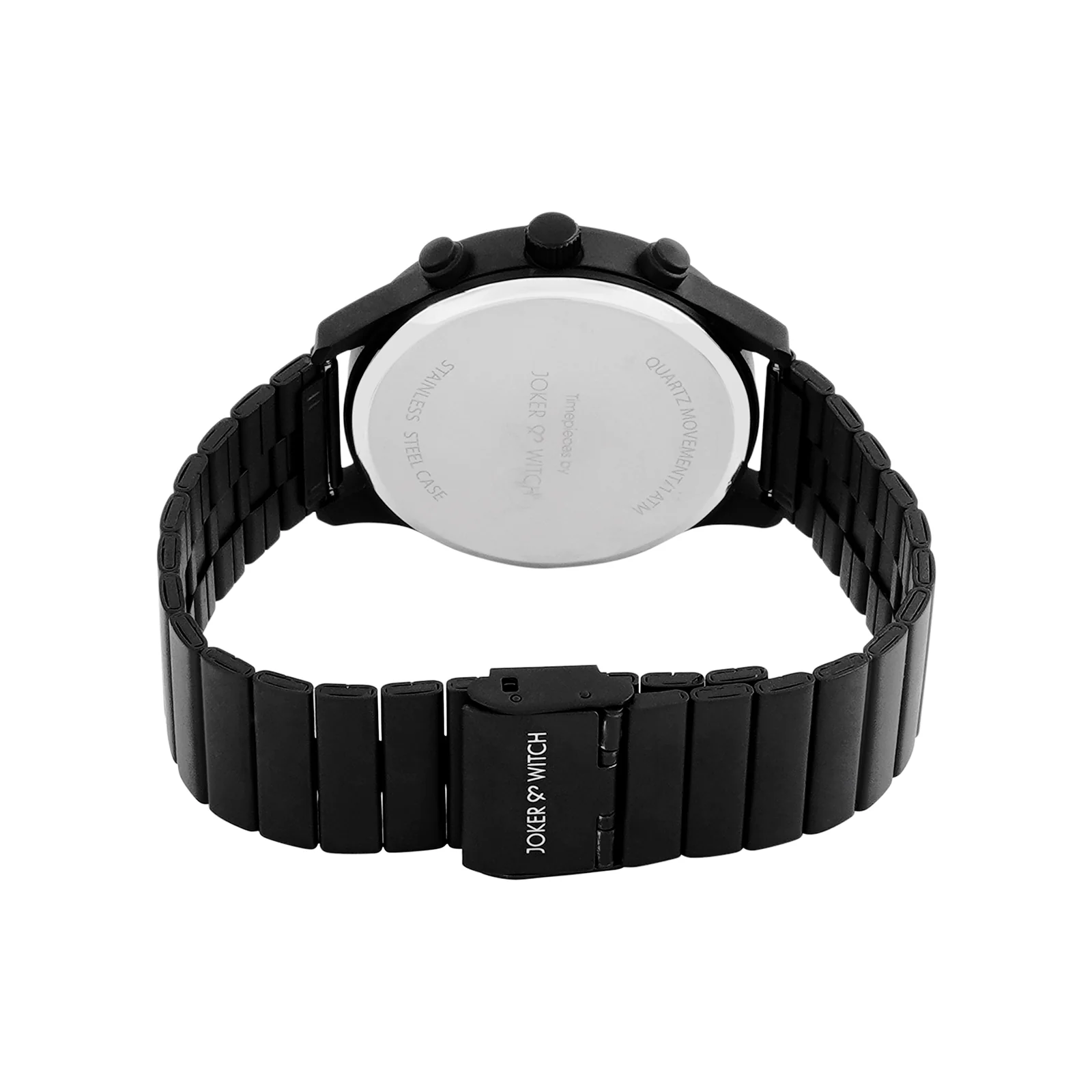 Aladar Black Large Dial Linked Chain Strap Men's Watch - Image 6