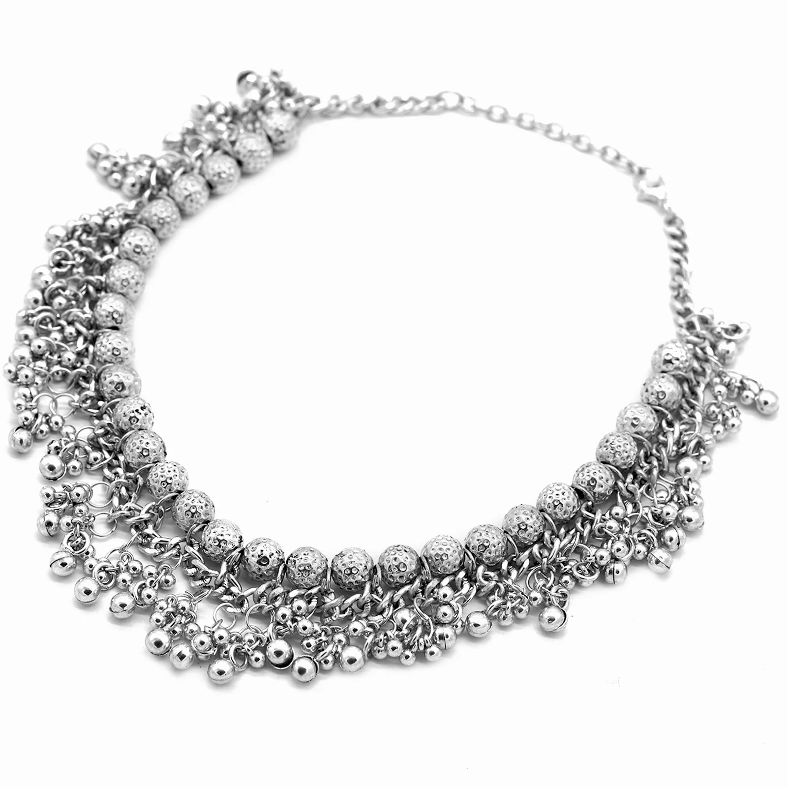 Amisha Silver Oxidized Ghungroo Jewelry Gift Set - Image 3