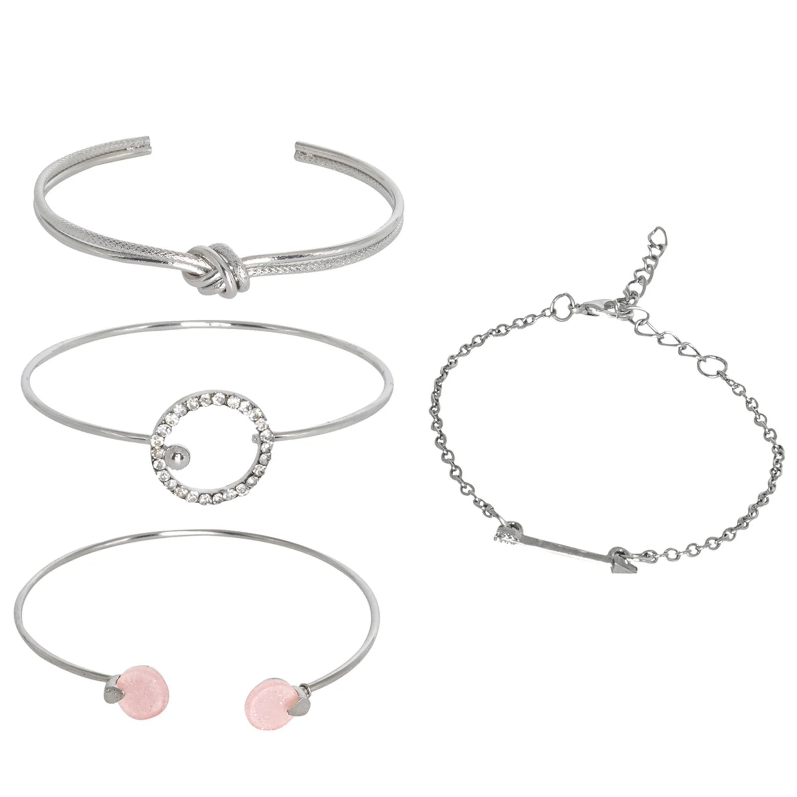 Andrina Silver Watch Bracelet Stack - Image 6