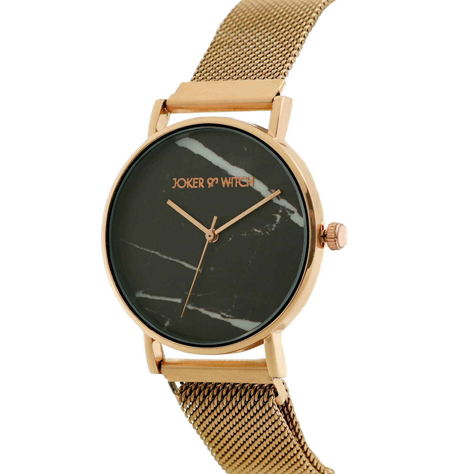 April Black Medium Dial Rose Gold Magnetic Strap Women's Watch - Image 2