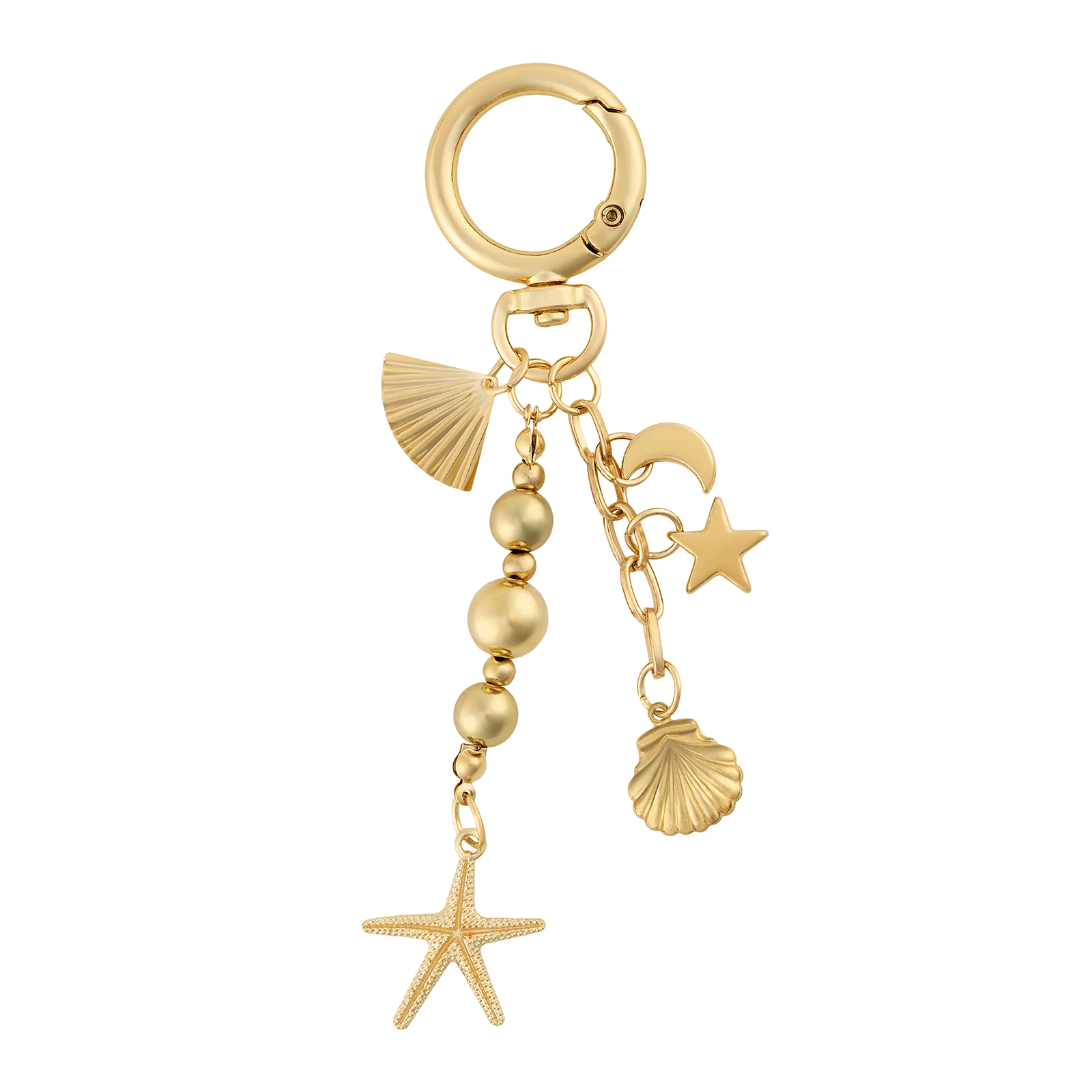 Aqua Pop Shell and Starfish Bag Charm - Image 3