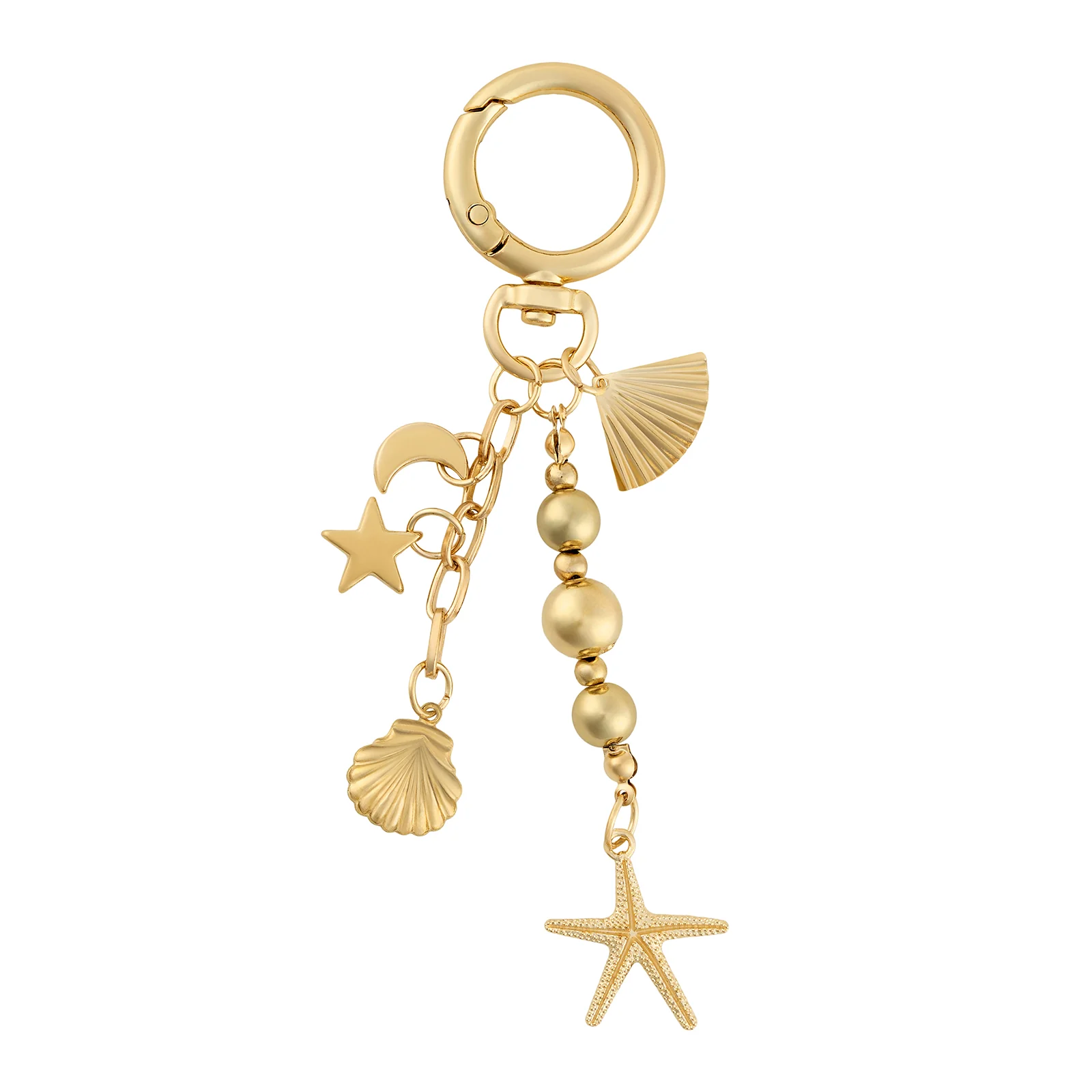 Aqua Pop Shell and Starfish Bag Charm - Image 4
