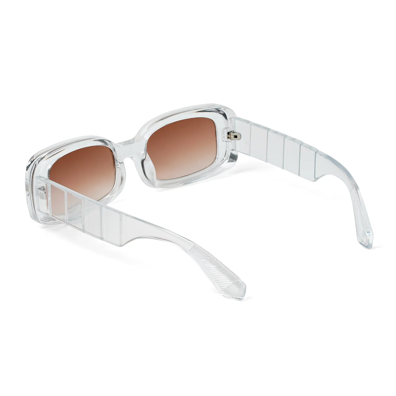 Arcadia Rectangular White Sunglasses - Image 6