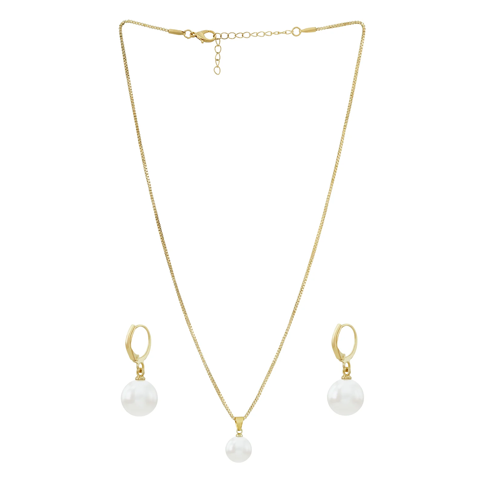 Artemis Molten Pearl Gold Jewelry Set - Image 3