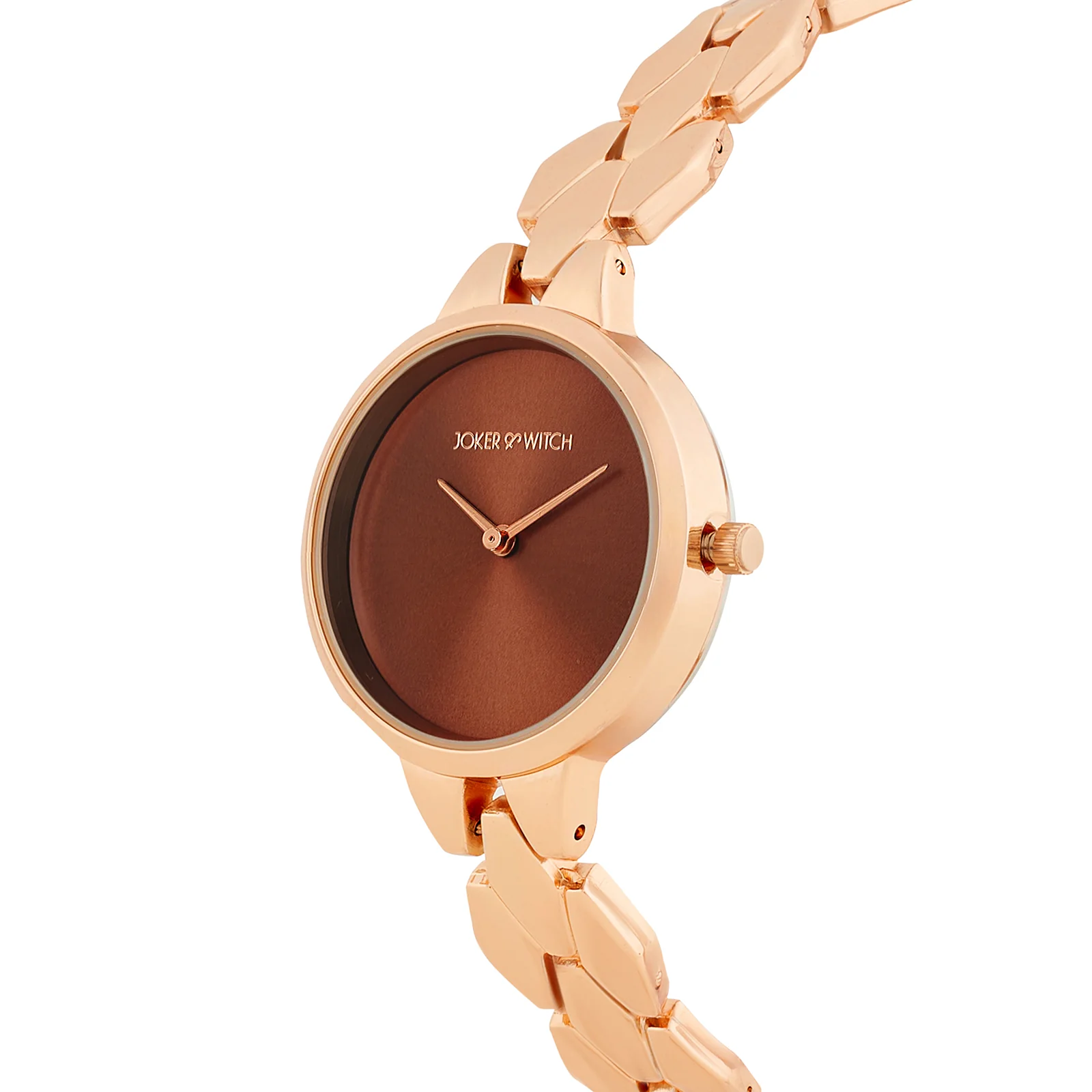 Athens Brown Sunray Medium Dial Rose Gold Bracelet Strap Women's Watch - Image 4