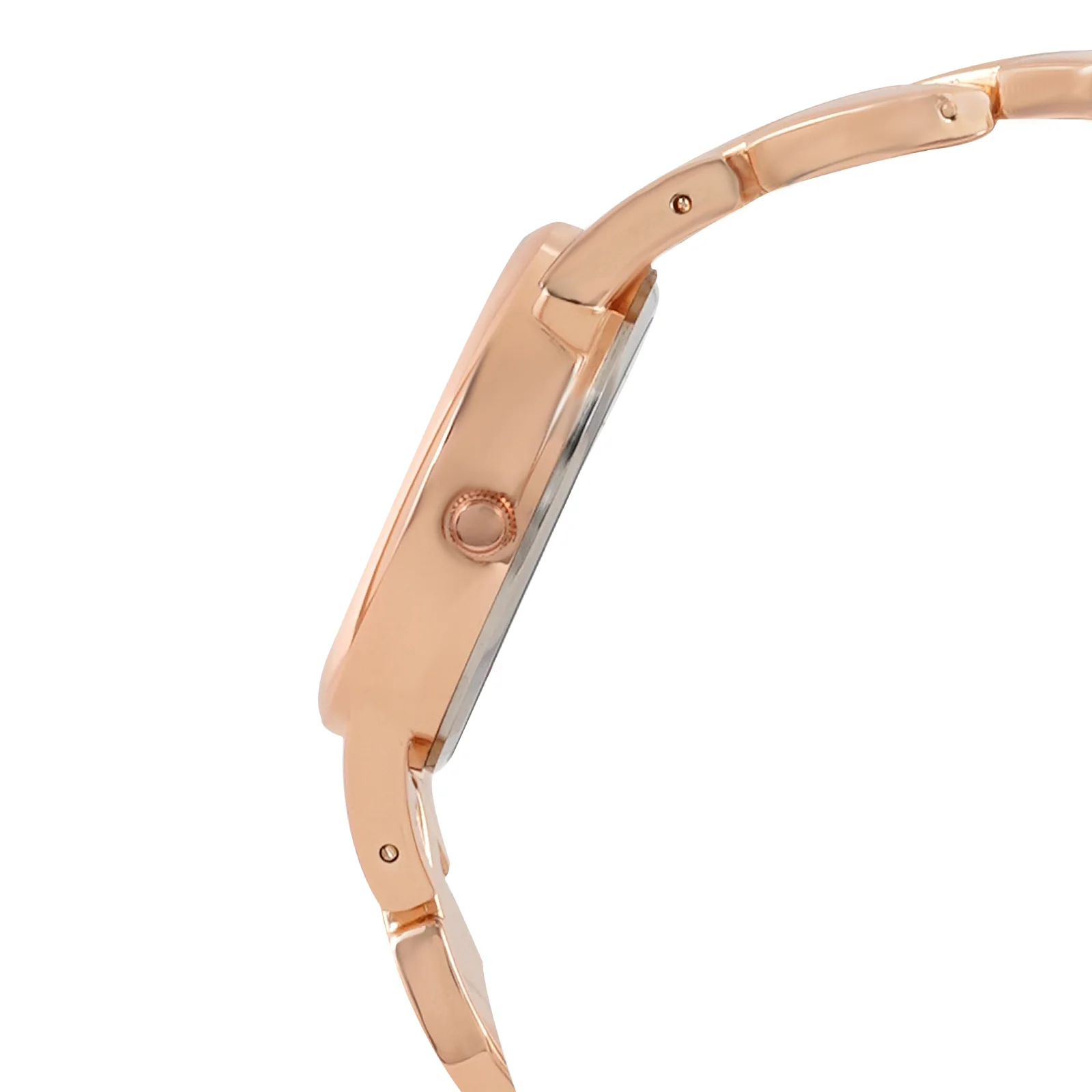 Athens Silver Medium Dial Rose Gold Bracelet Strap Women's Watch - Image 5