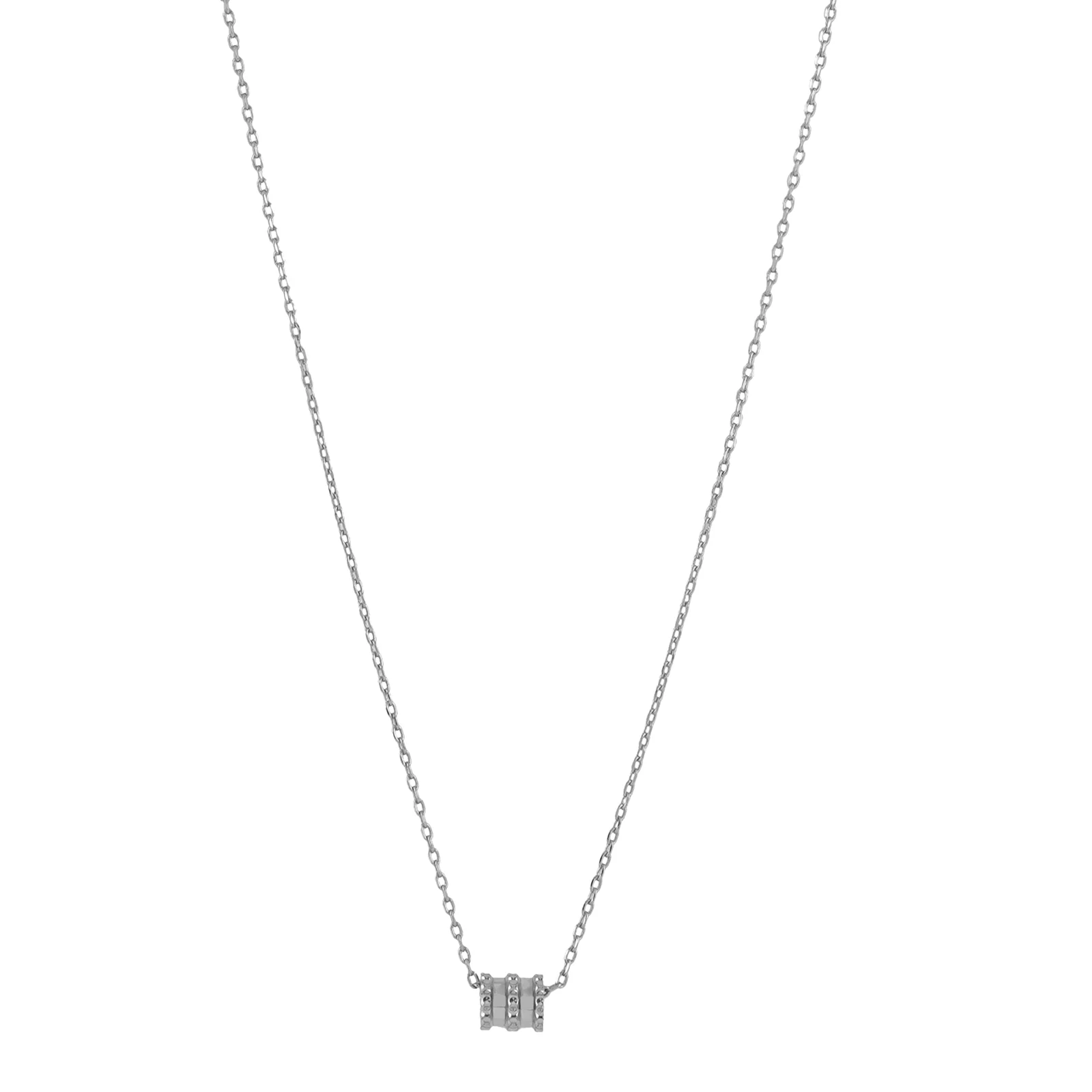 Auburn Barrel Silver Necklace - Image 4