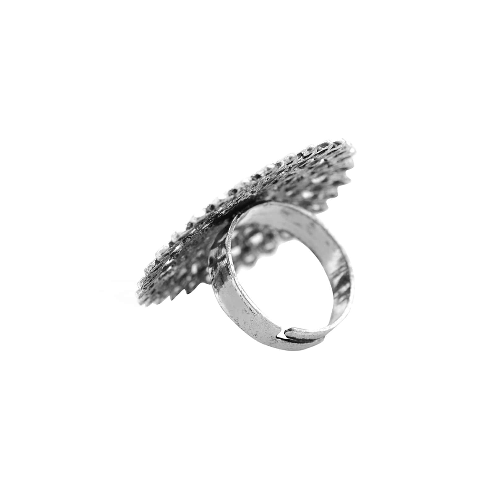 Ava Silver Oxidized Ring - Image 4