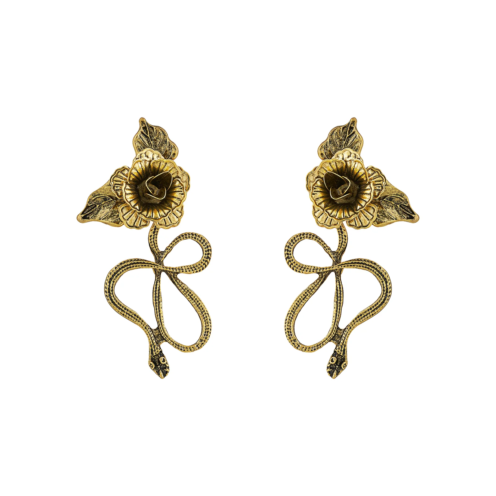 Avenira Gold Snake Earring - Image 3