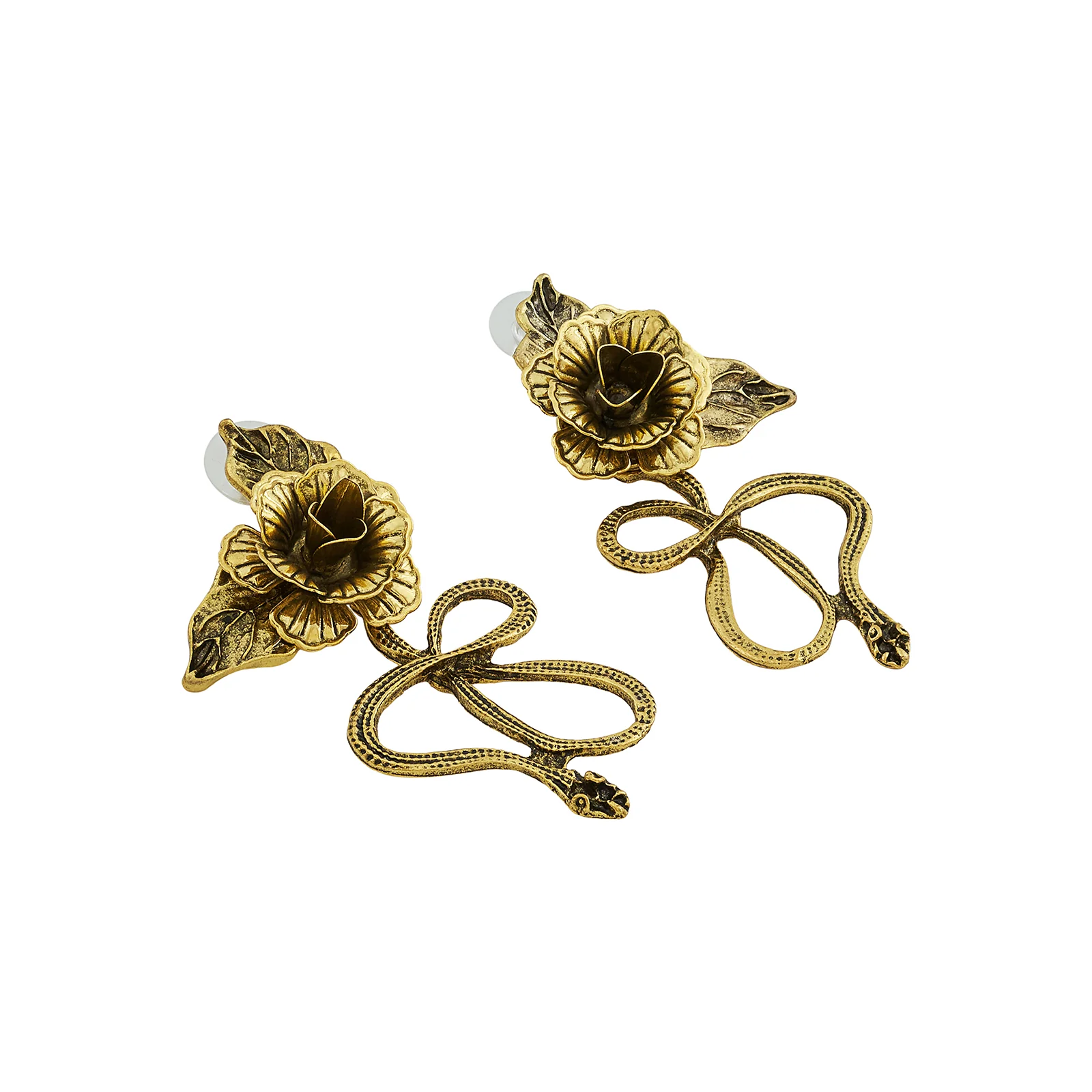 Avenira Gold Snake Earring - Image 4