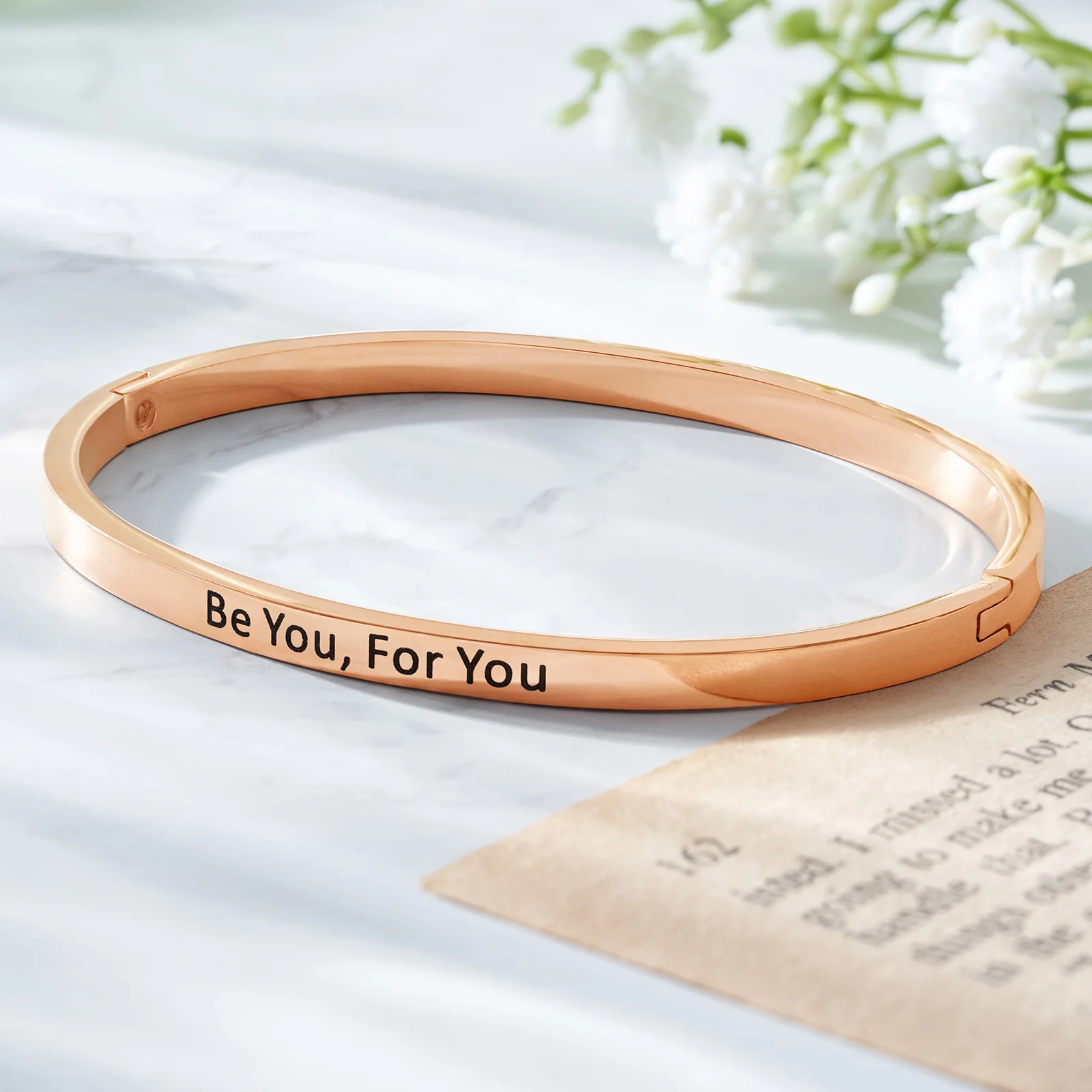 Be You, For You Rose Gold Mantra Band