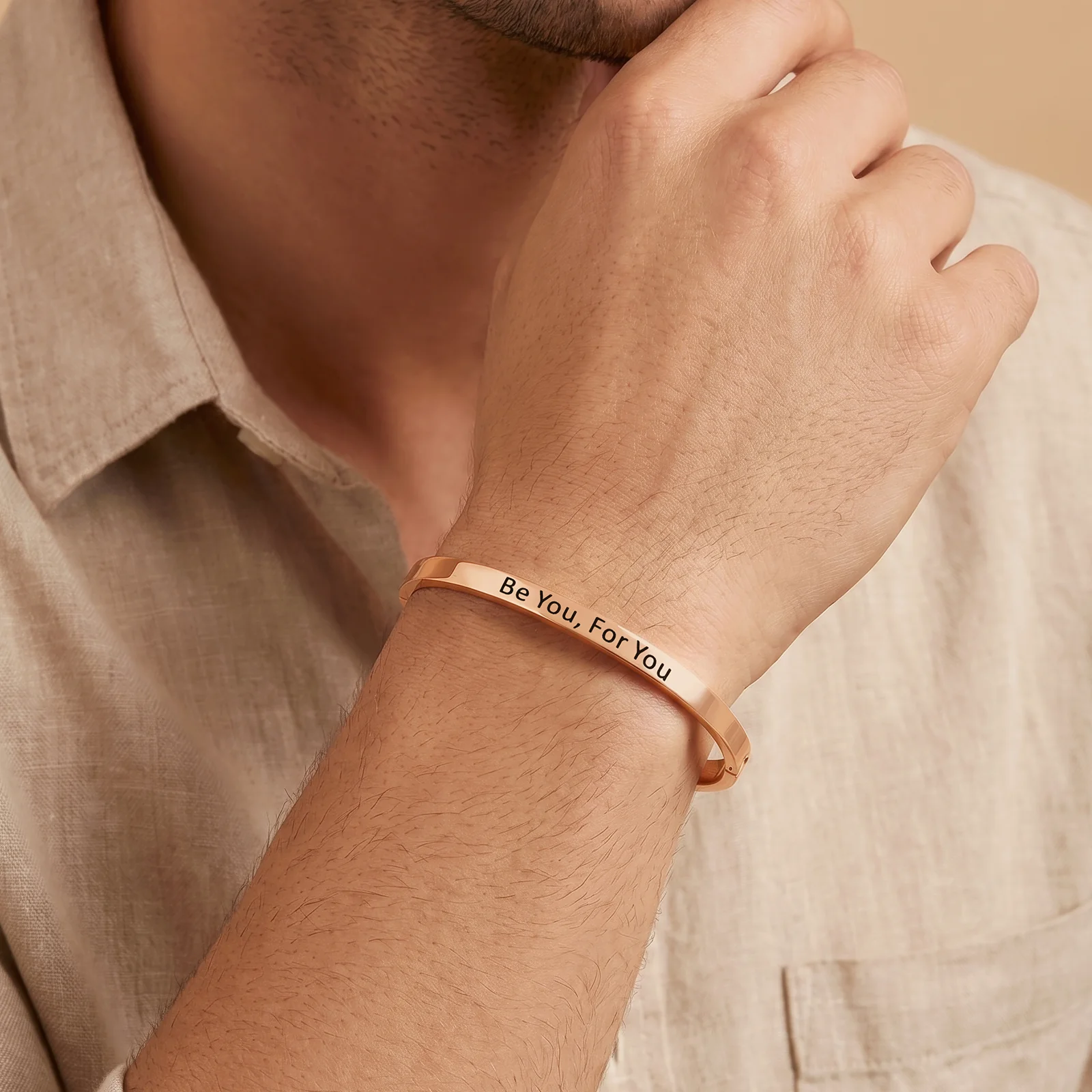 Be You, For You Rose Gold Mantra Band - Image 3
