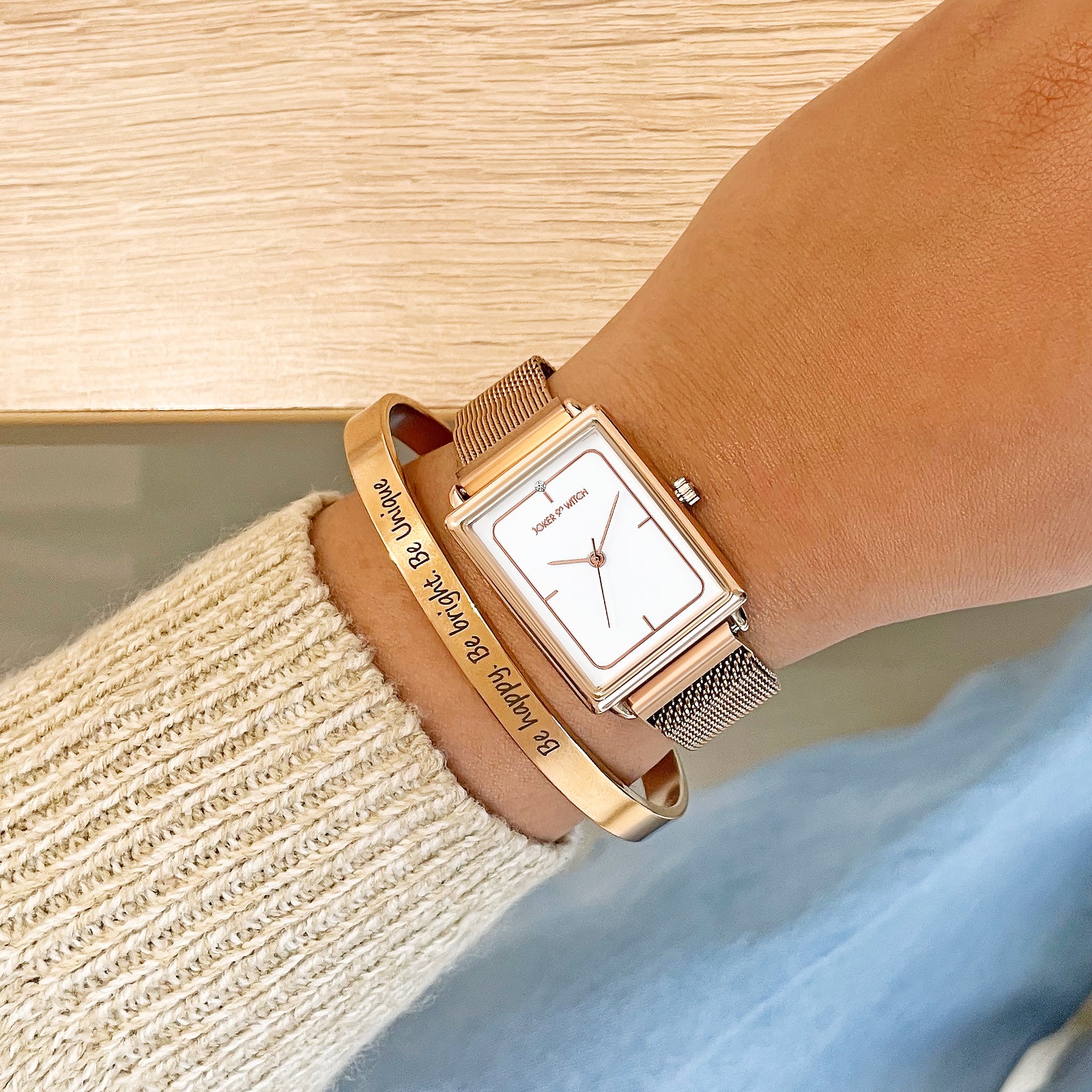 Beatrice Gold Watch Bracelet Stack