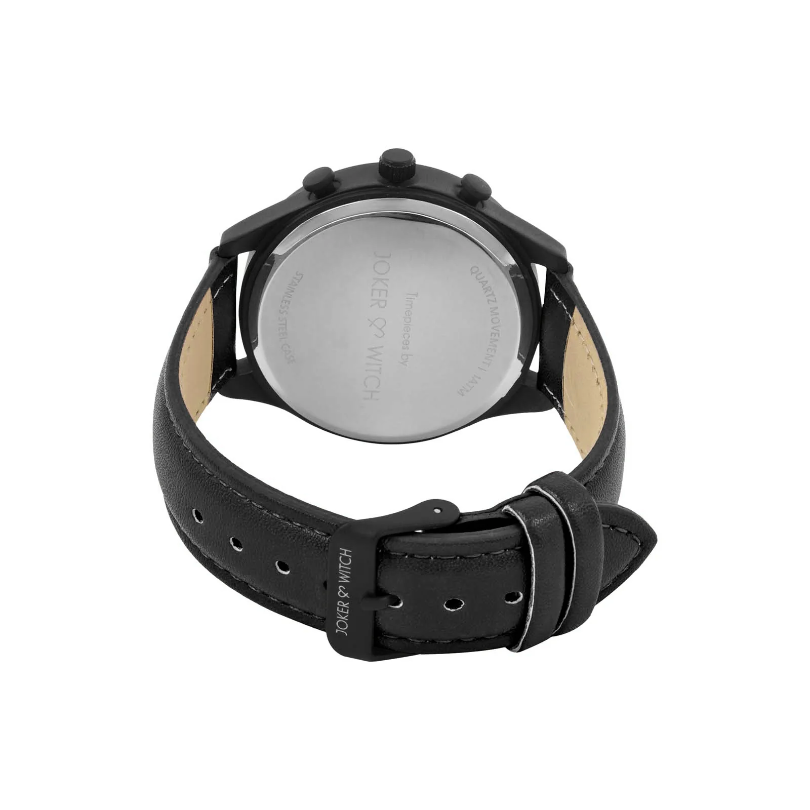 Beetle Brown Large Dial Black PU Strap Men's Watch - Image 6