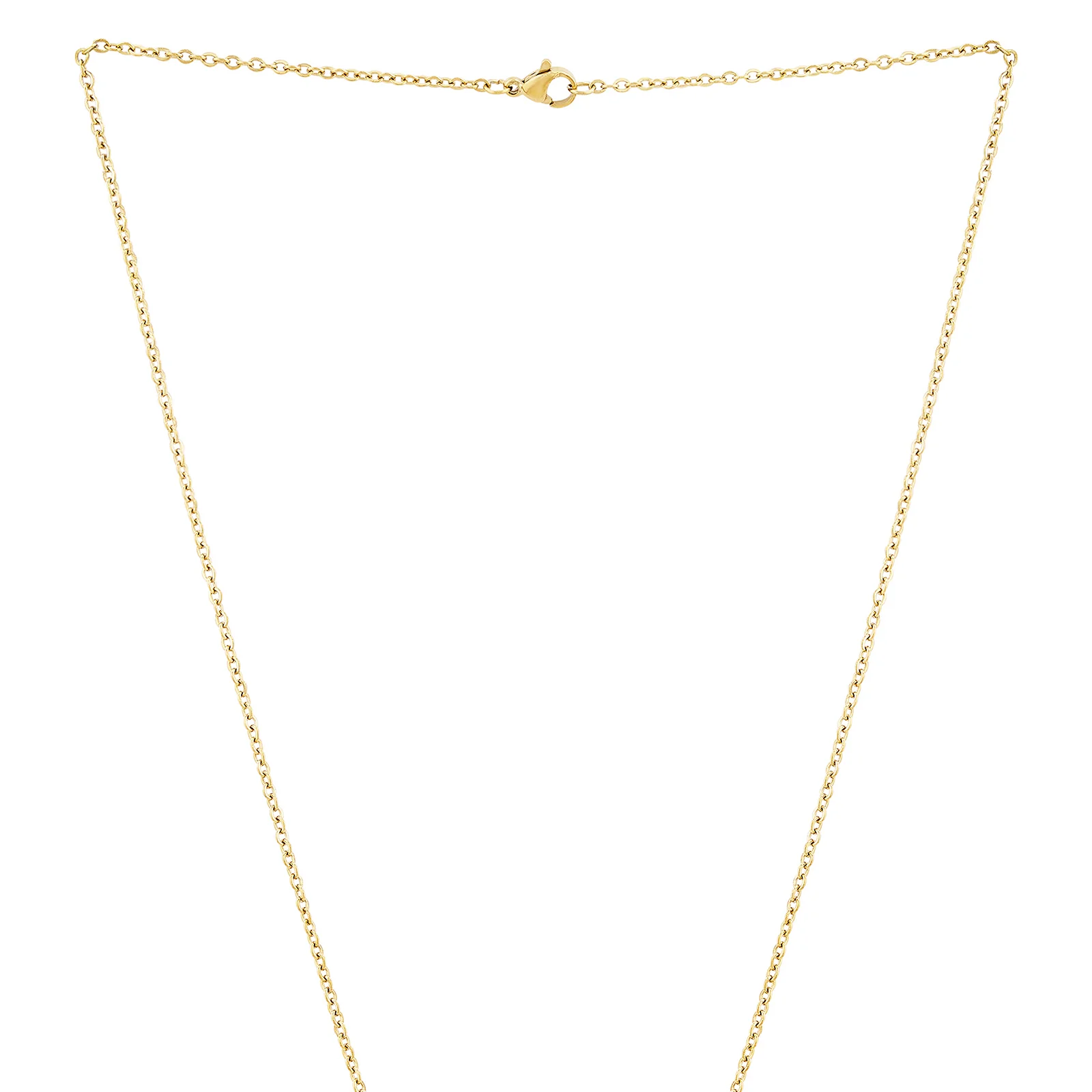 Believe Gold Women's Round Mantra Necklace - Image 3