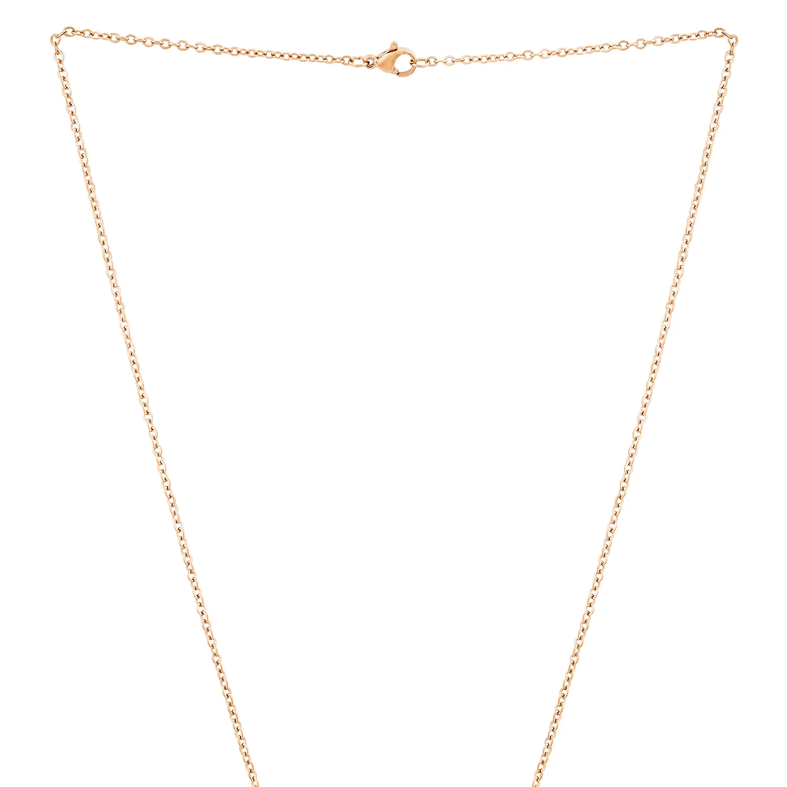 Believe Rose Gold Women's Round Mantra Necklace - Image 4