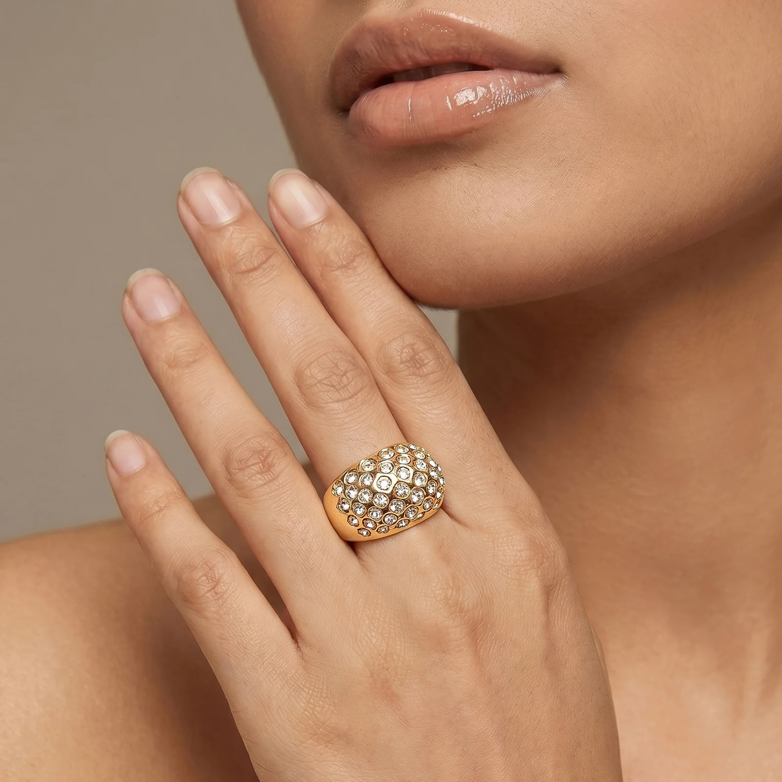 Bellamy Gold Bling Ring - Image 2