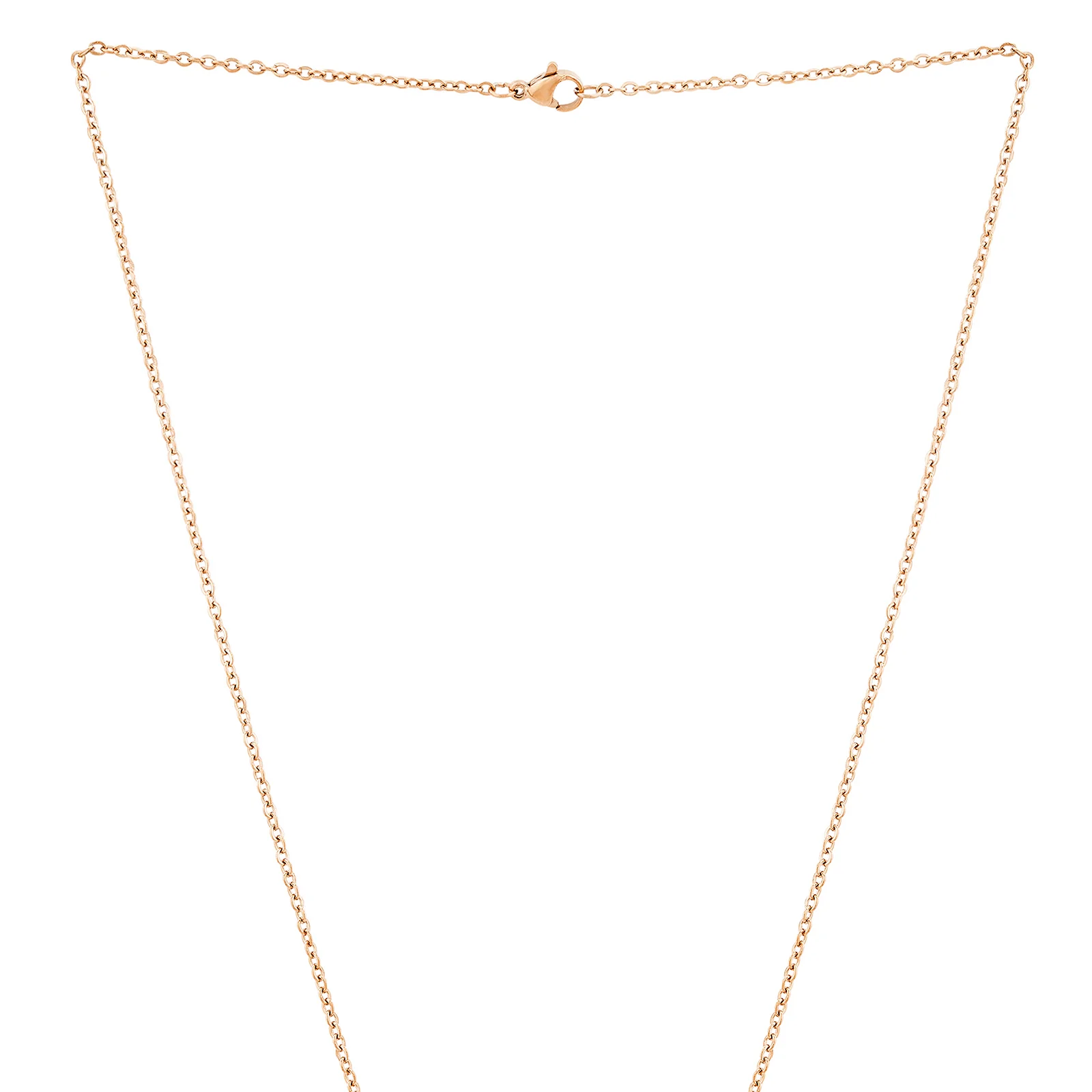 Blessed Rose Gold Women's Round Mantra Necklace - Image 4