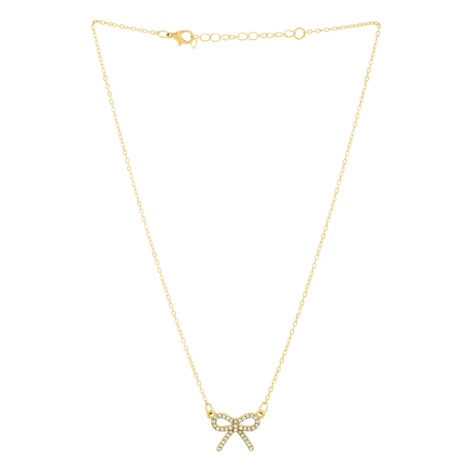 Bluette Bow Gold Love Necklace - Image 4