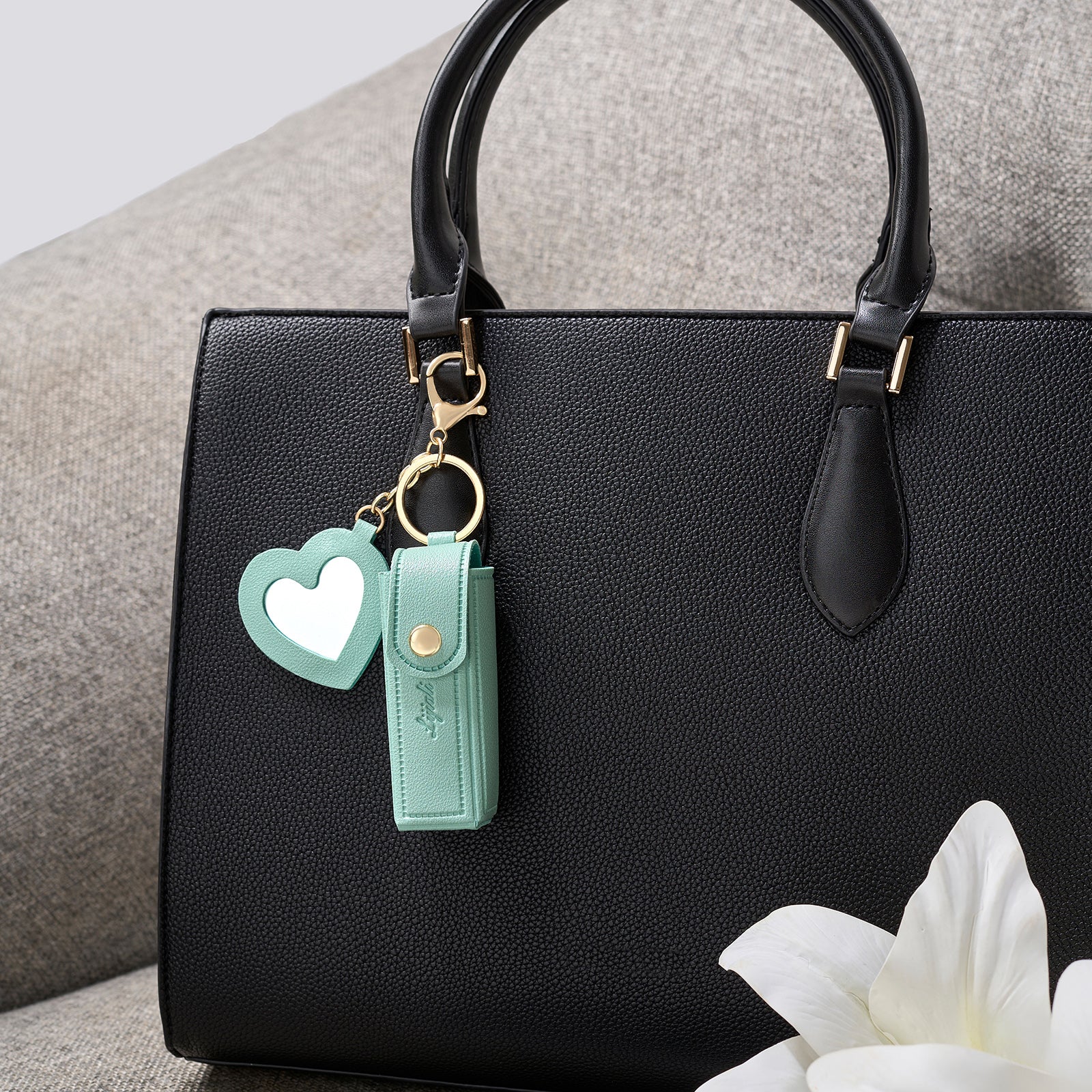 Blushie Babe Blue Bag Charm - Image 2