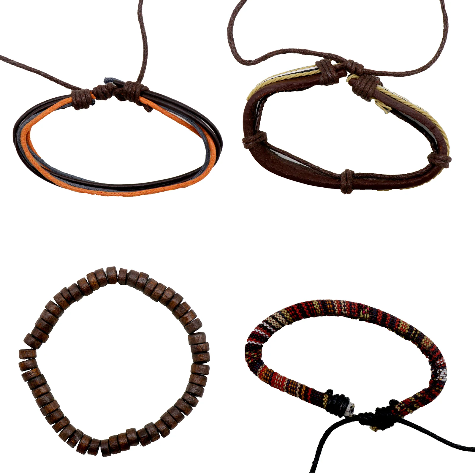 Bohemian Multi Color Set of 5 Men's Bracelet - Image 4