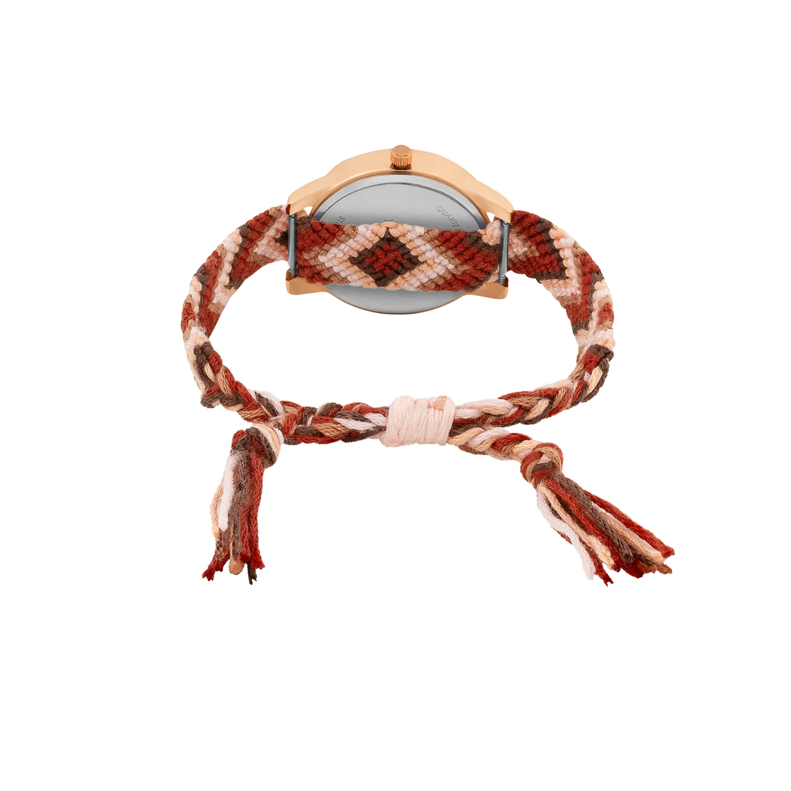 Boho Breeze Rose Gold Medium Dial Mauve Macrame Strap Women's Watch - Image 6