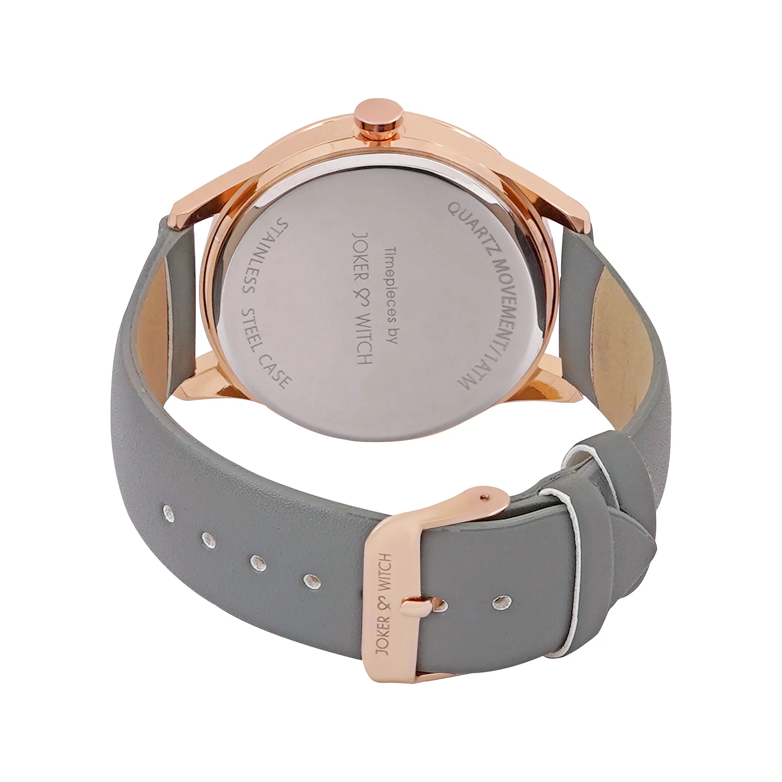 Bosco Black Large Dial Grey PU Strap Men's Watch - Image 6
