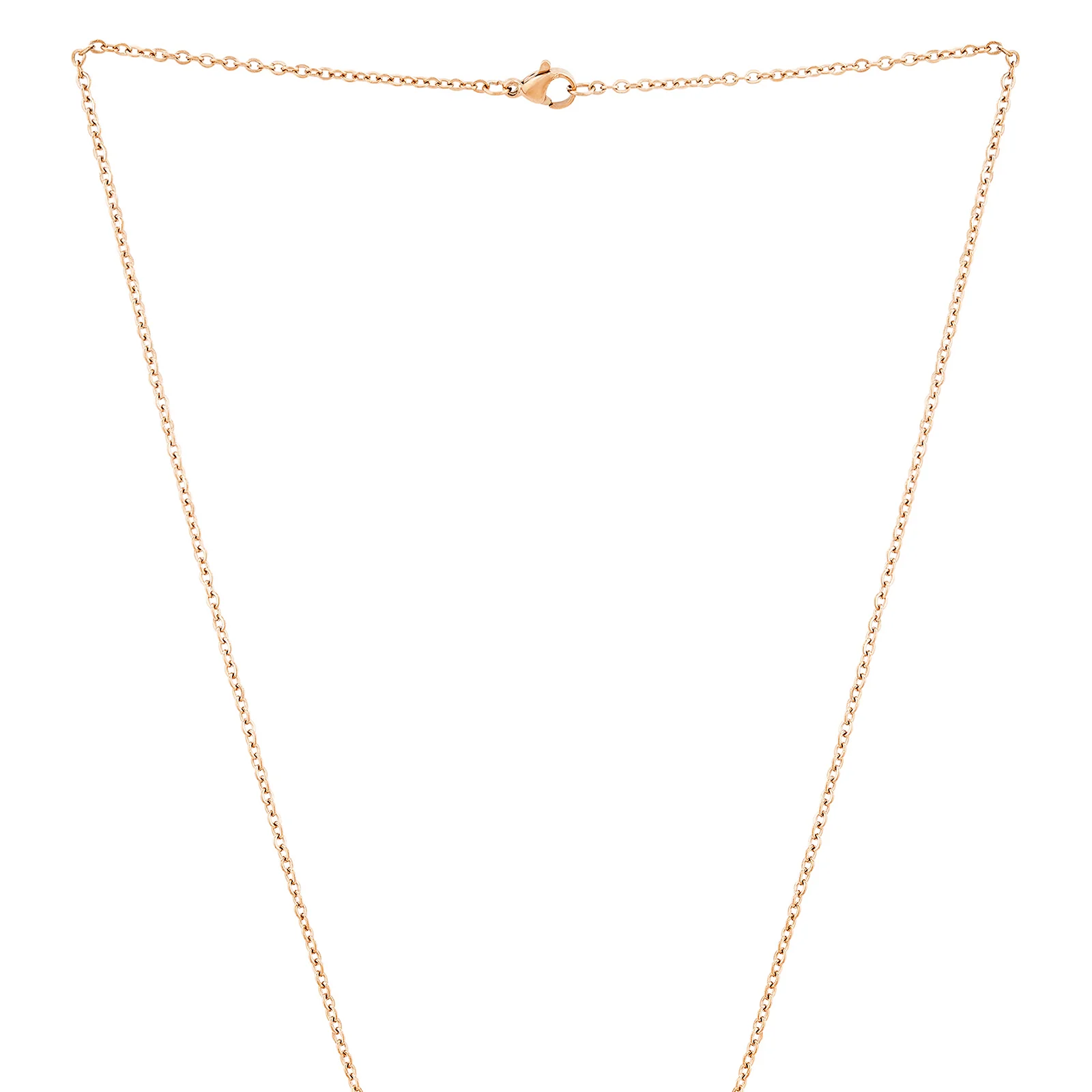 Brave Rose Gold Women's Round Mantra Necklace - Image 4
