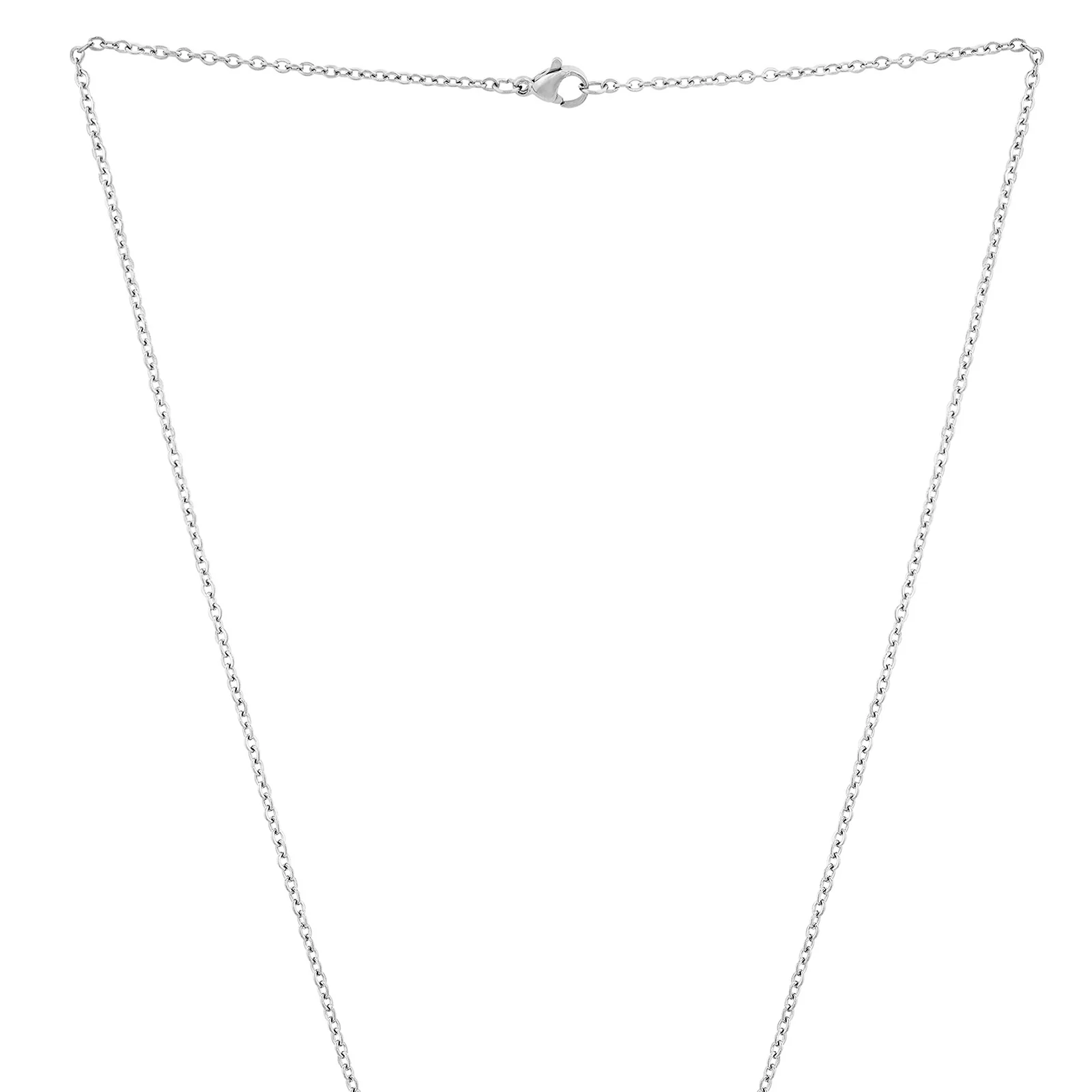 Brave Silver Women's Round Mantra Necklace - Image 4