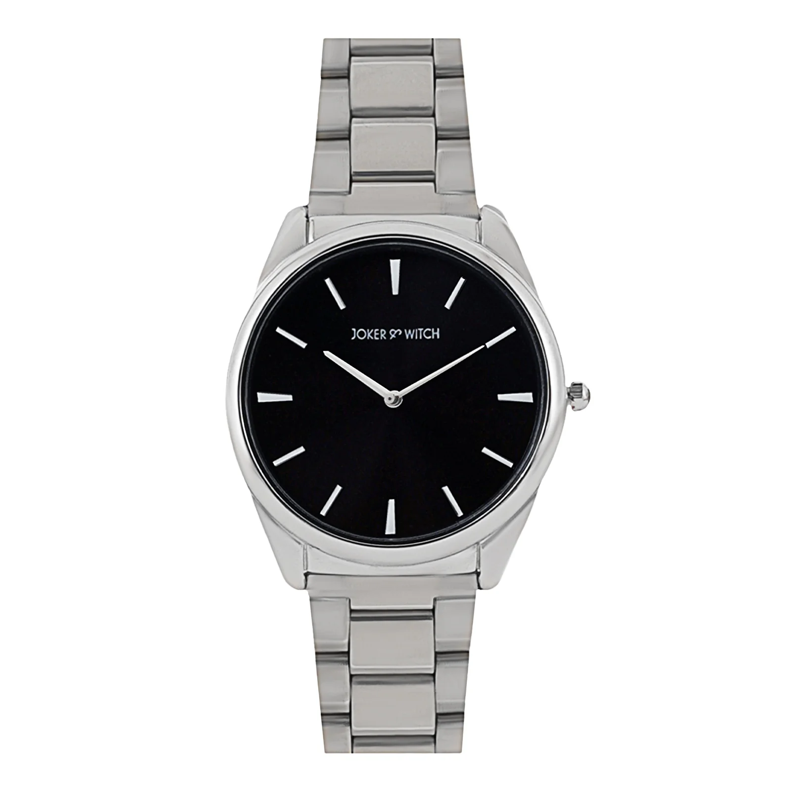 Brooklyn Black Medium Dial Silver Linked Chain Strap Women's Watch - Image 3