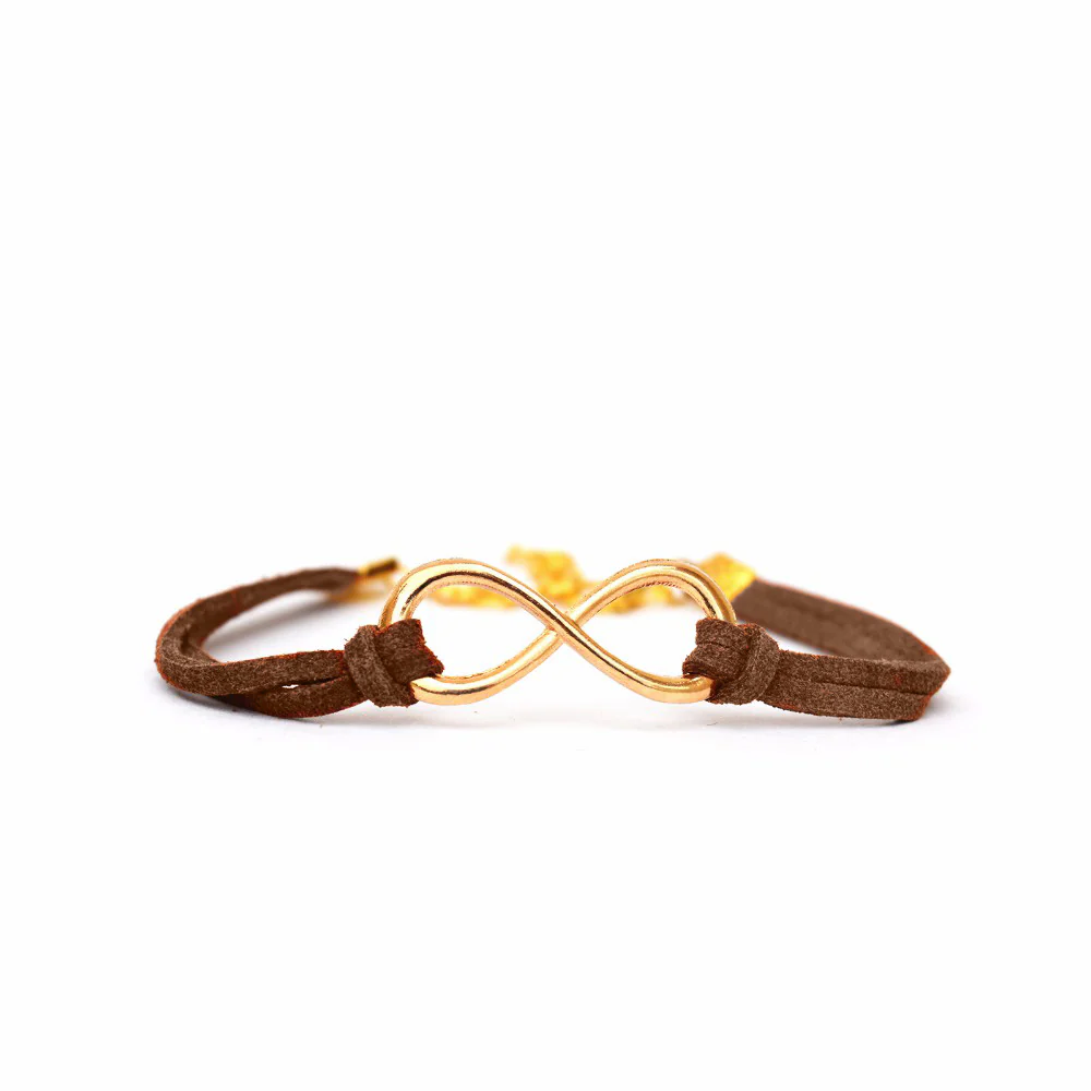 Brown Infinity Bracelet