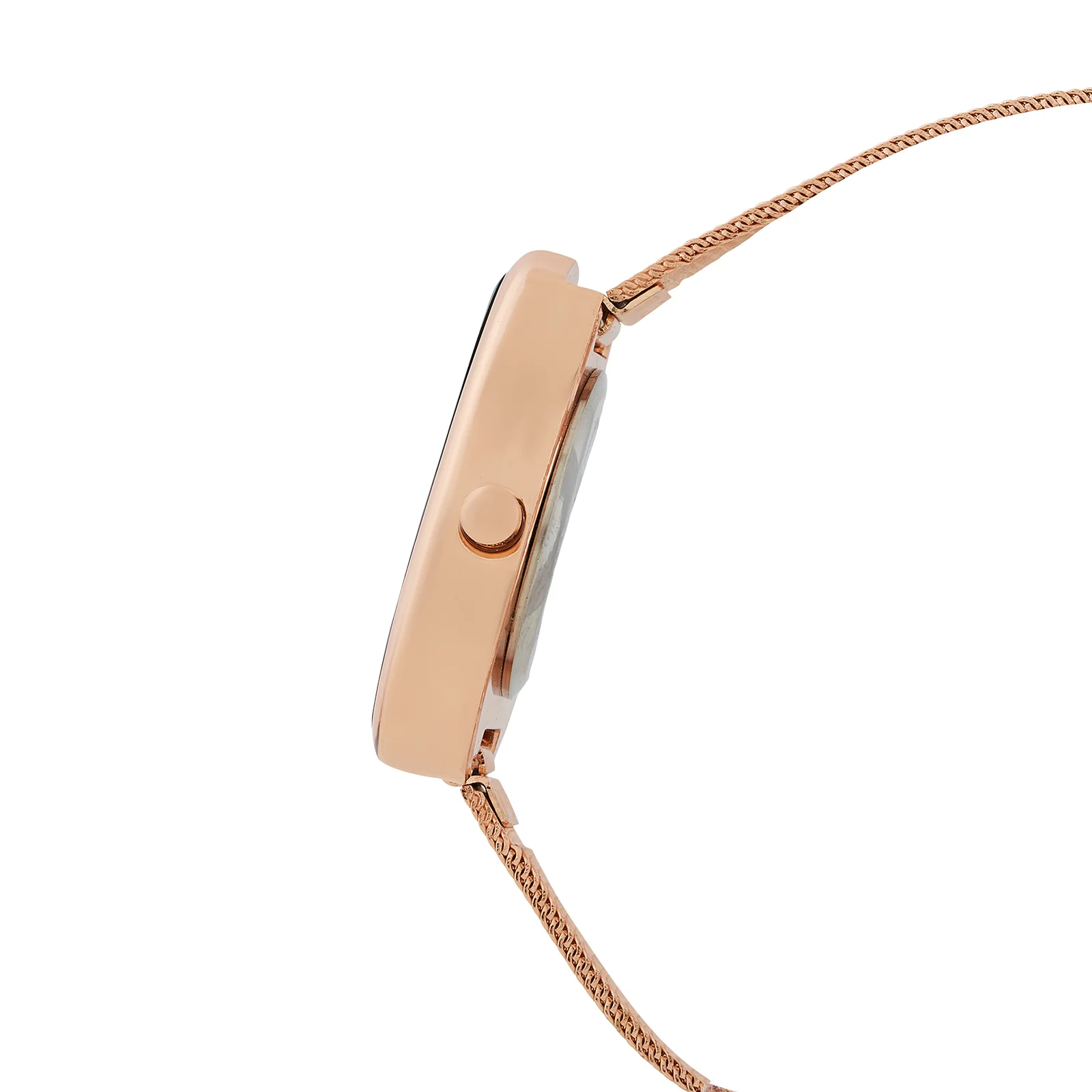 Maris Black Small Oval Dial Rose Gold Mesh Strap Women's Watch - Image 5