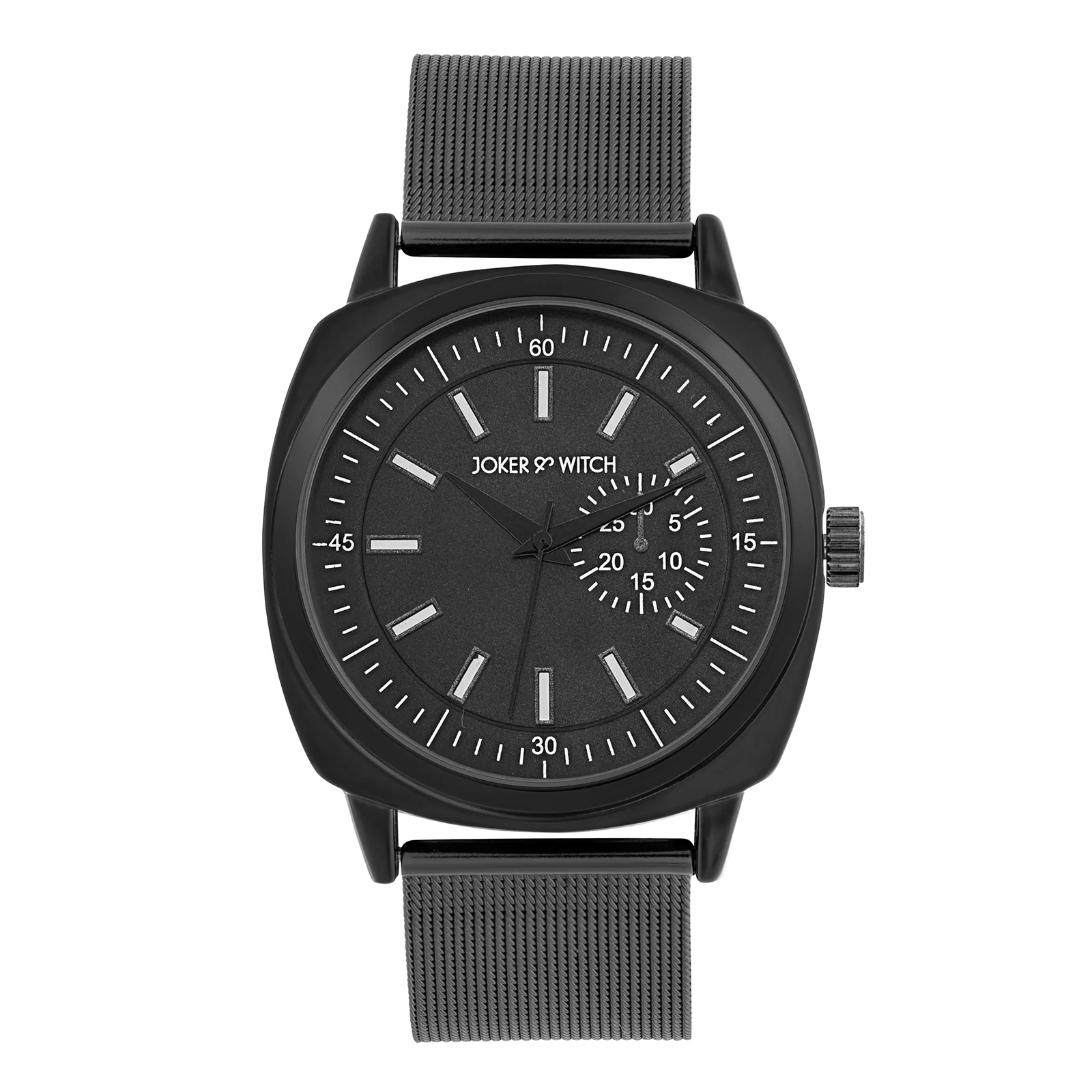 Cadenza Black Large Dial Mesh Strap Men's Watch - Image 3
