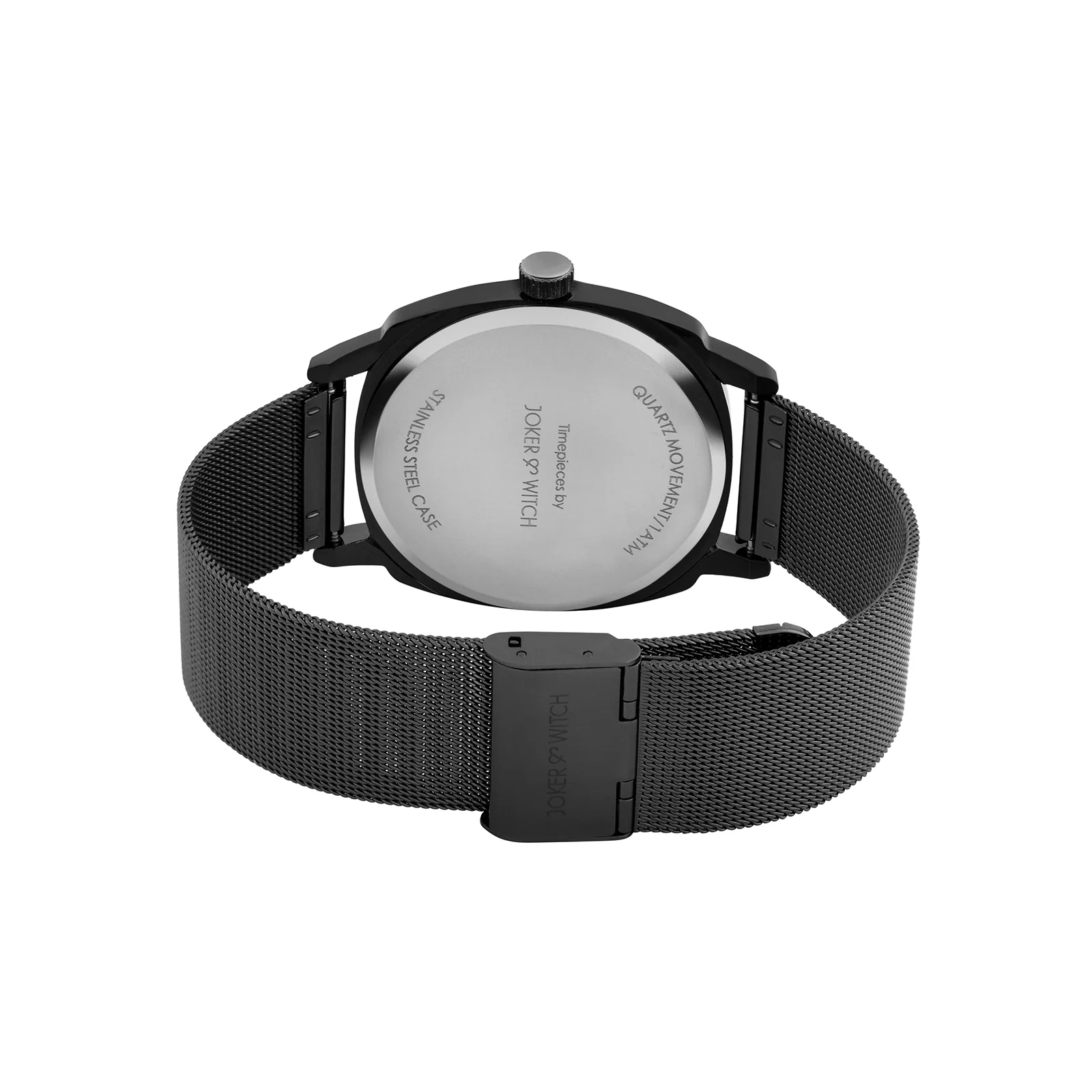 Cadenza Black Large Dial Mesh Strap Men's Watch - Image 6