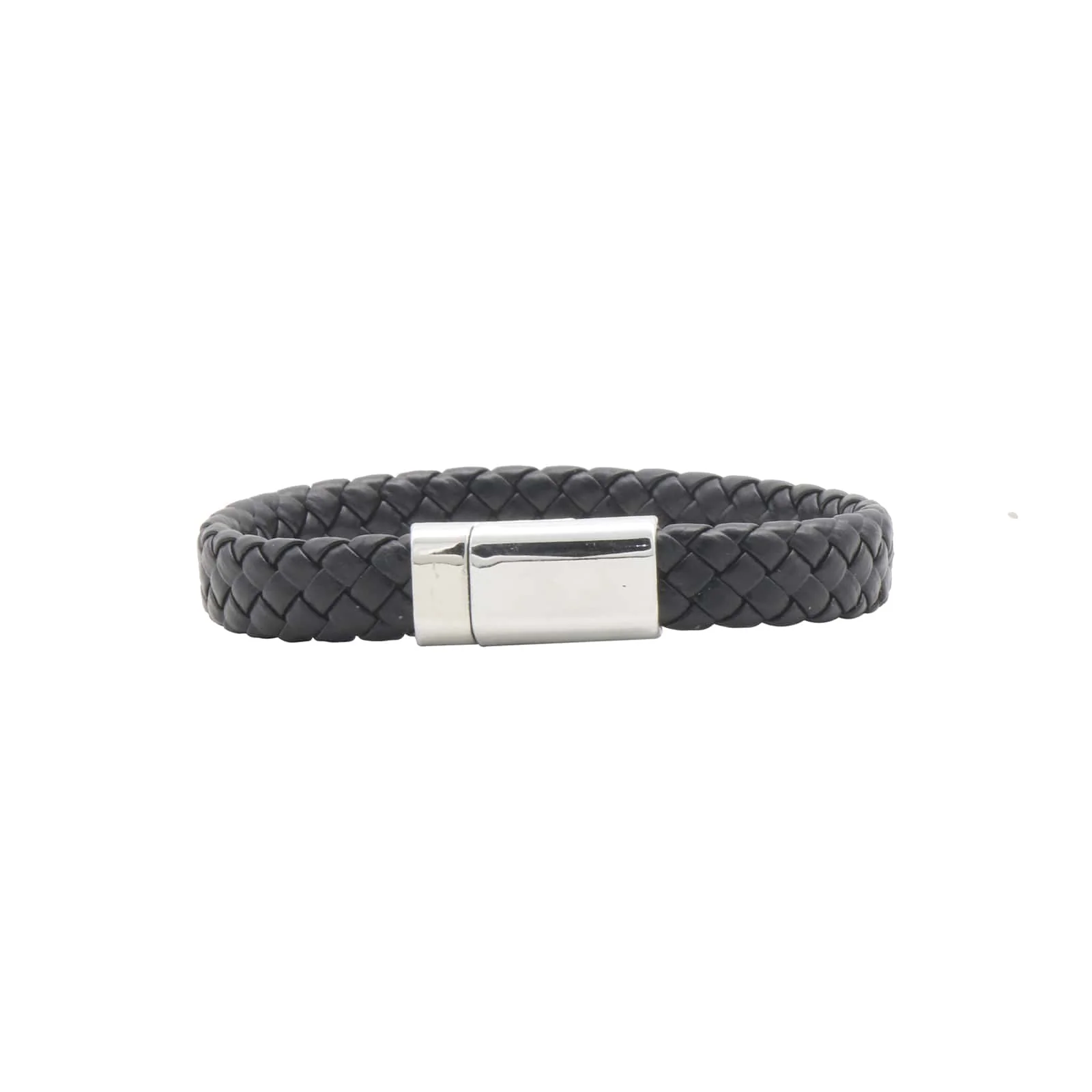 Caleb Black Braided Men's Bracelet - Image 3