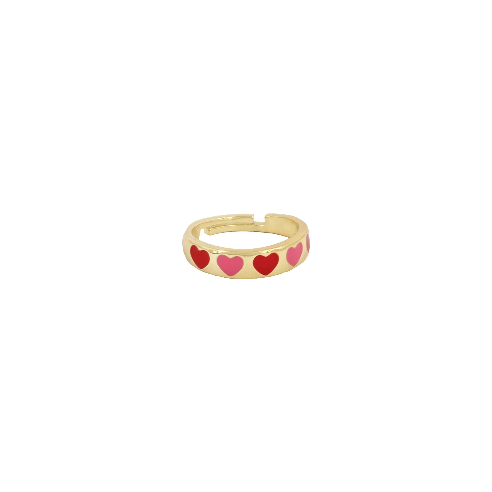 Cara Pink And Red Multicolour Ring - Image 3