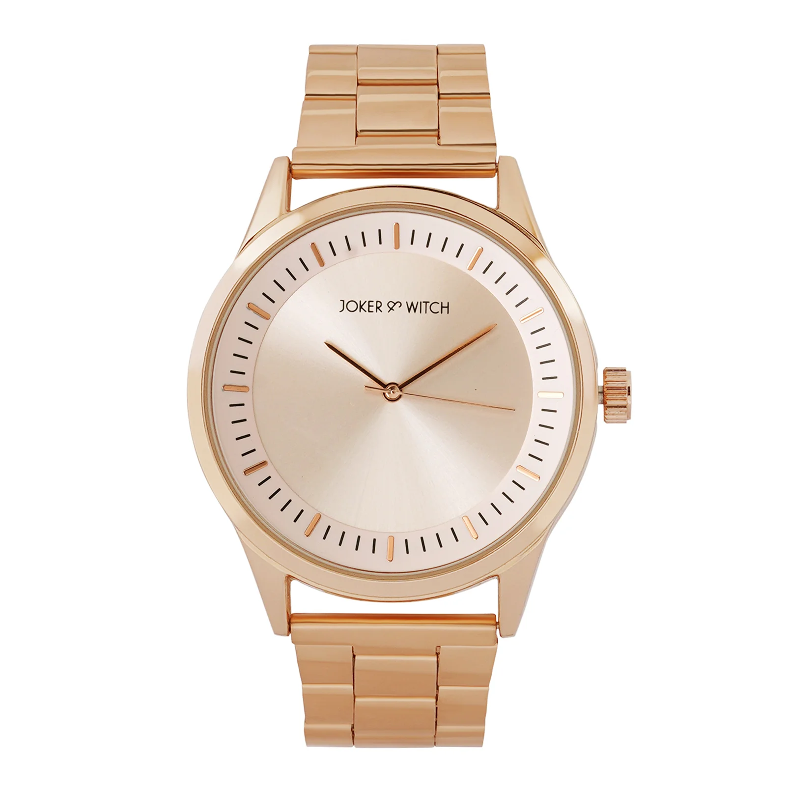 Carioca Rose Gold Large Dial Linked Chain Strap Unisex Watch