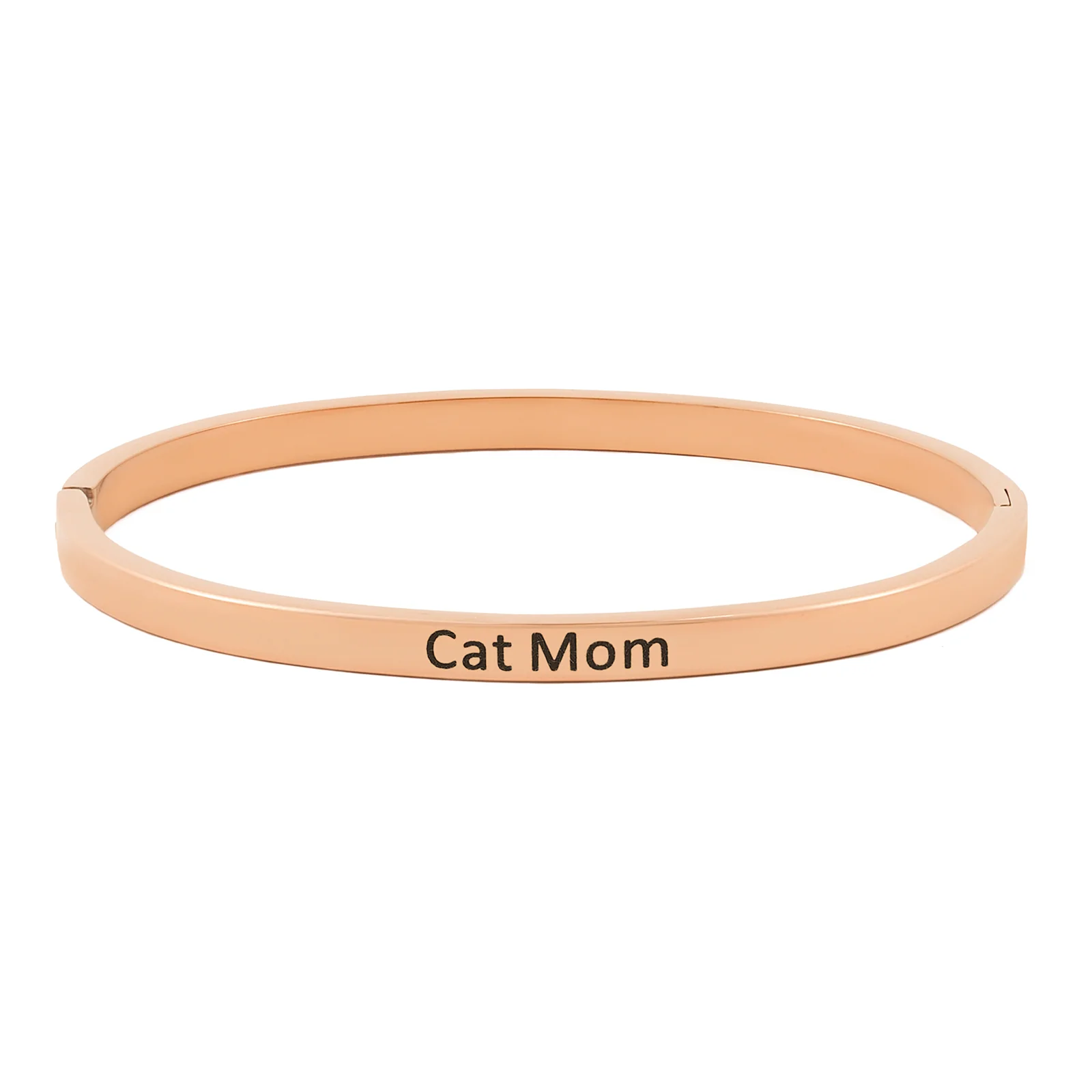 Cat Mom Rose Gold Mantra Band - Image 3