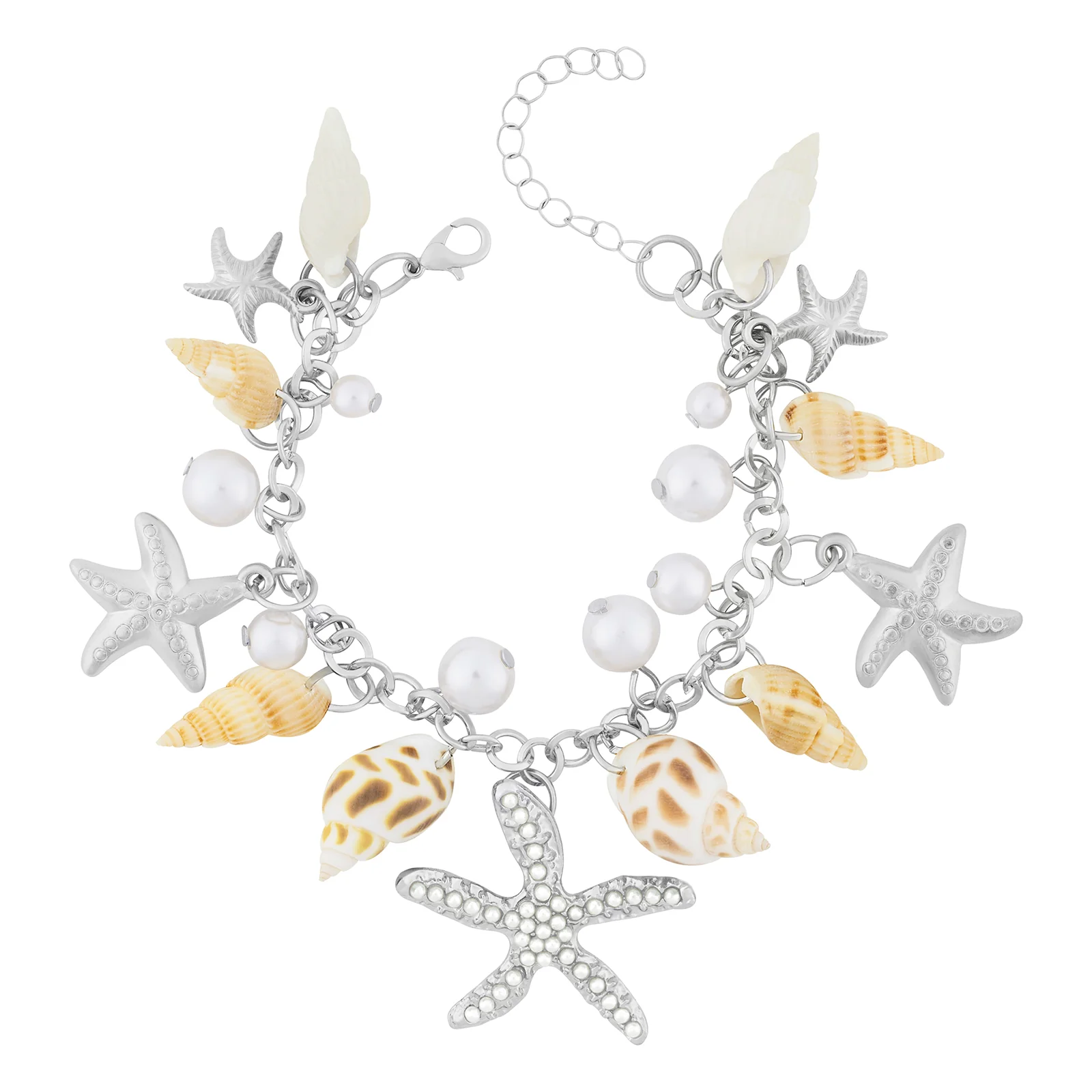 Celia Silver Seashells Bracelet - Image 4