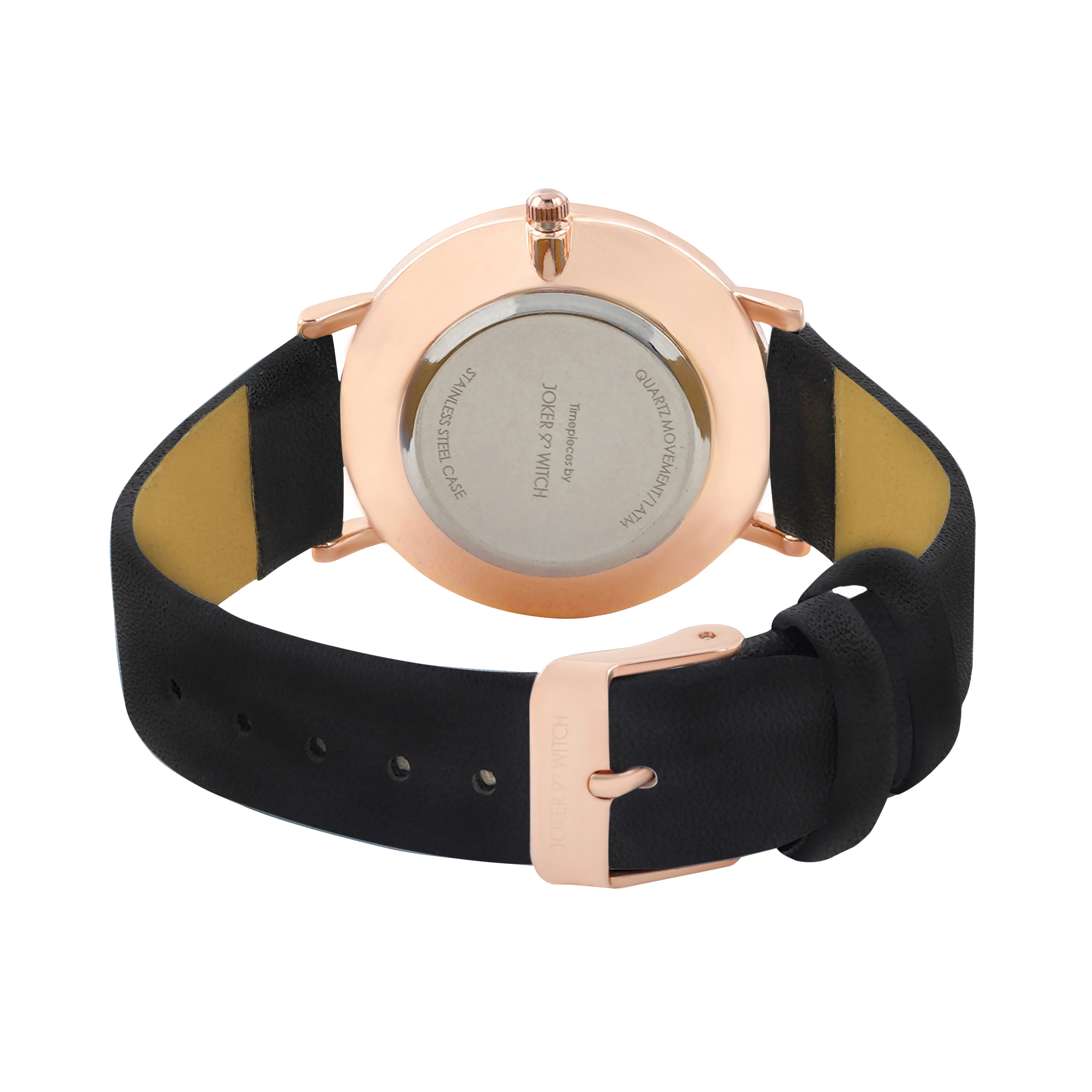 Printed Chamomile Black Medium Dial PU Strap Women's Watch - Image 6