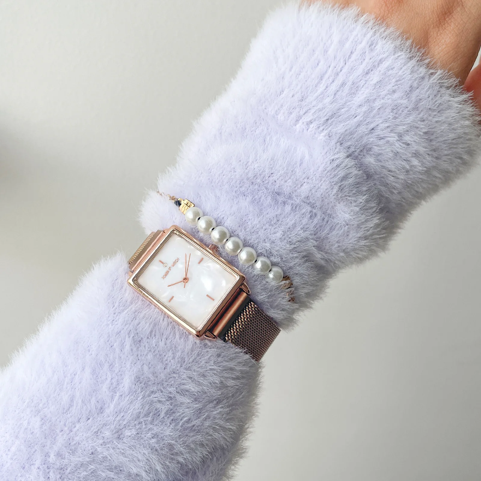 Chantel Rosegold Watch Bracelet Stack