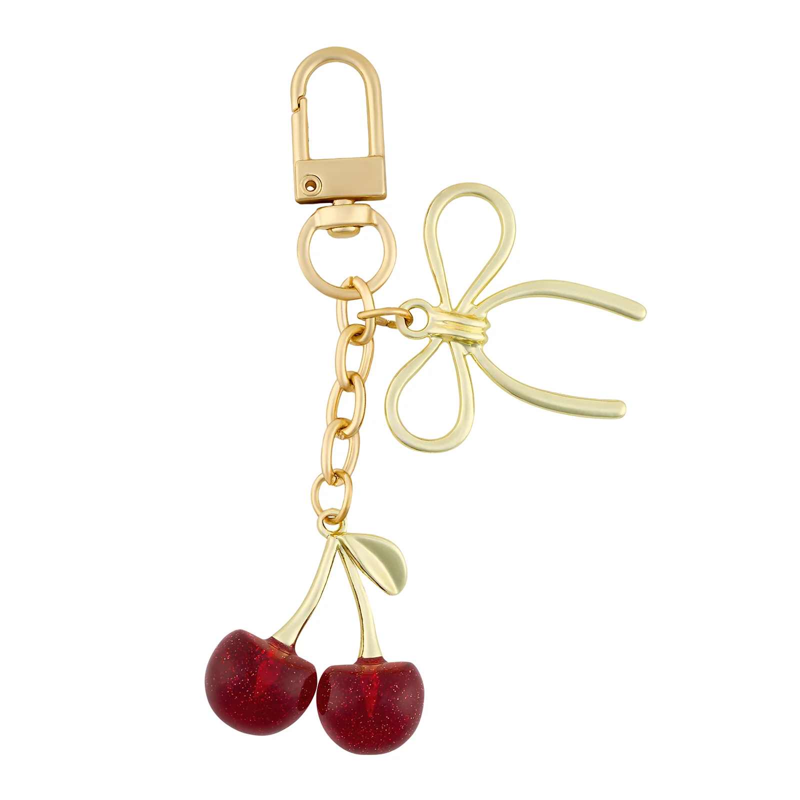 Cherry-Berry Red Bag Charm - Image 3