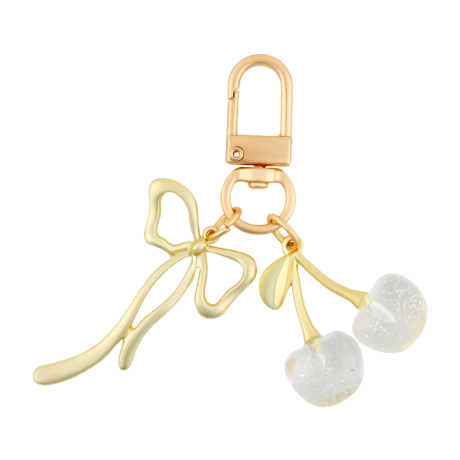 Cherry-Berry White Bag Charm - Image 3