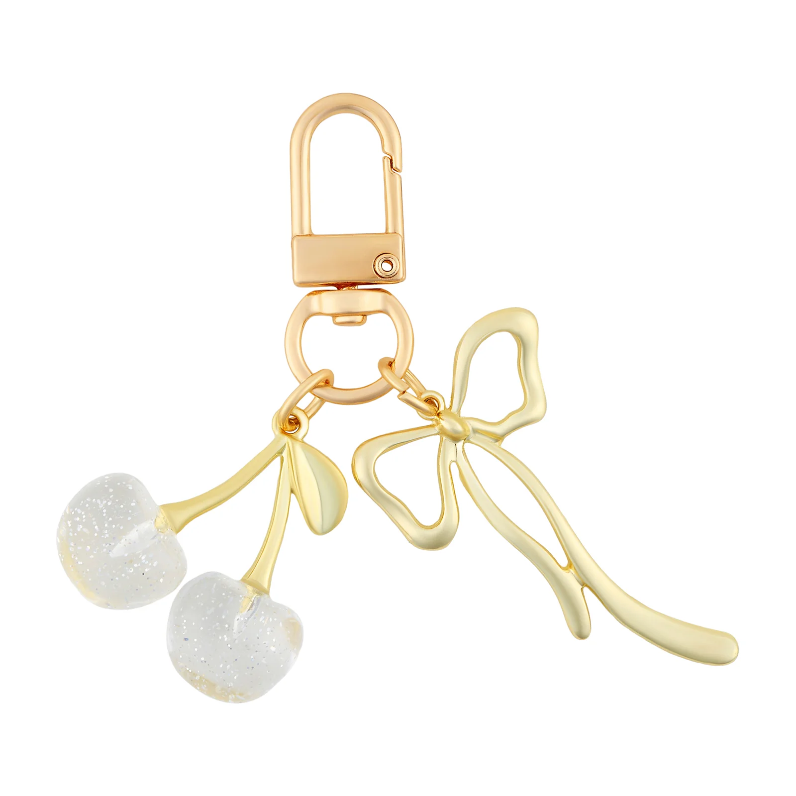Cherry-Berry White Bag Charm - Image 4
