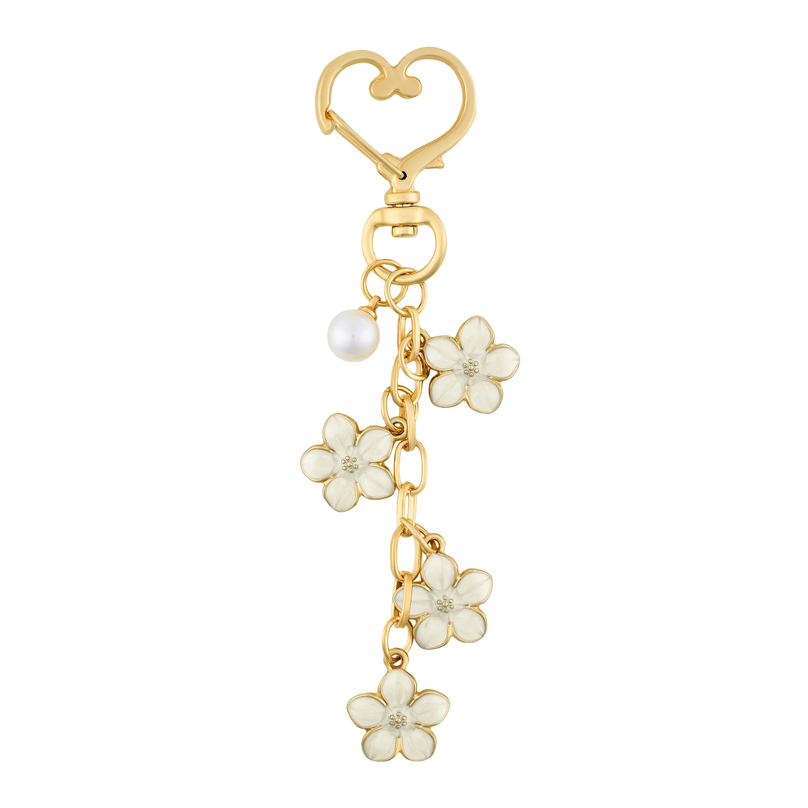 Cherry Blossomie White Bag Charm - Image 3