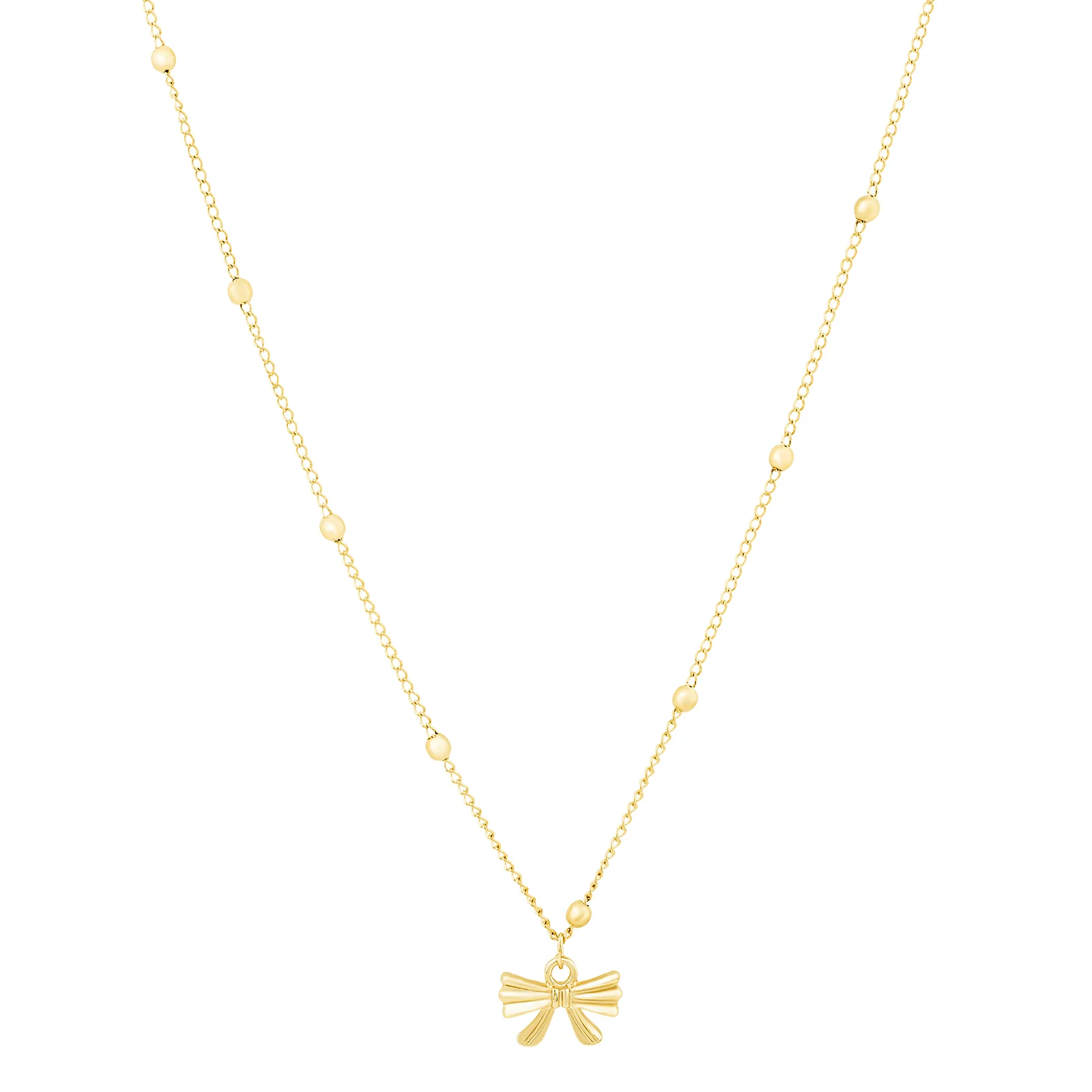 Cici Bow-Styled Gold Love Necklace - Image 3